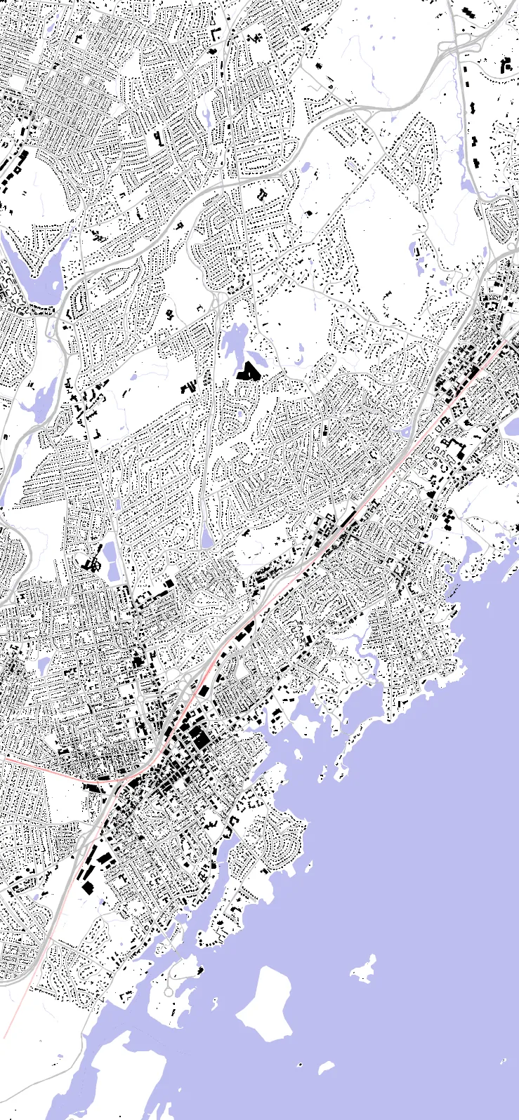 New Rochelle figure ground plan