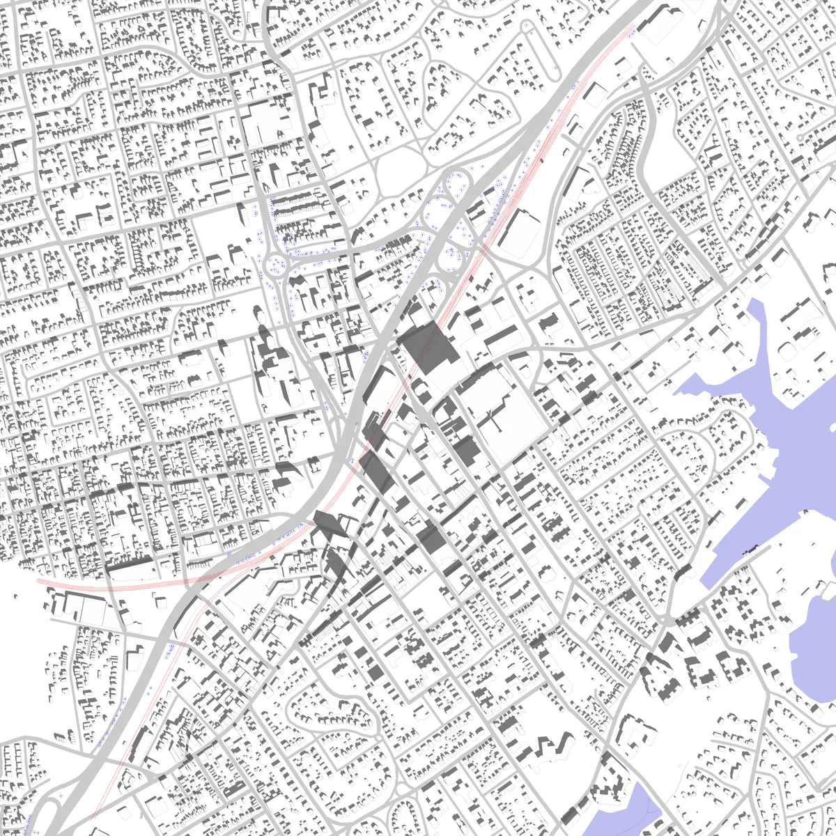 New Rochelle site plan (2.5 km)
