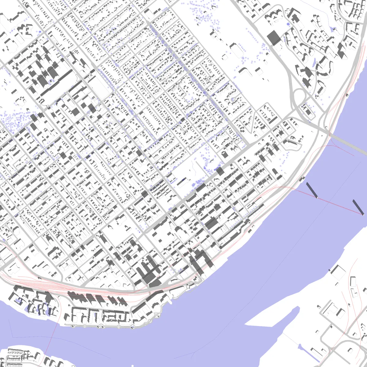 New Westminster site plan (2.5 km)