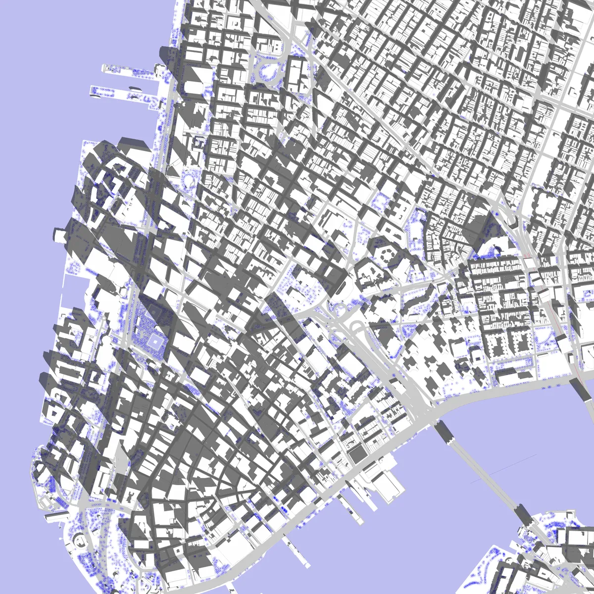 New York City site plan (2.5 km)