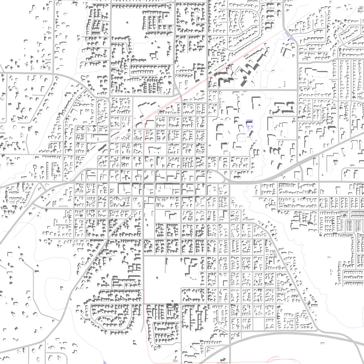 Newberg Lageplan (2,5 km)