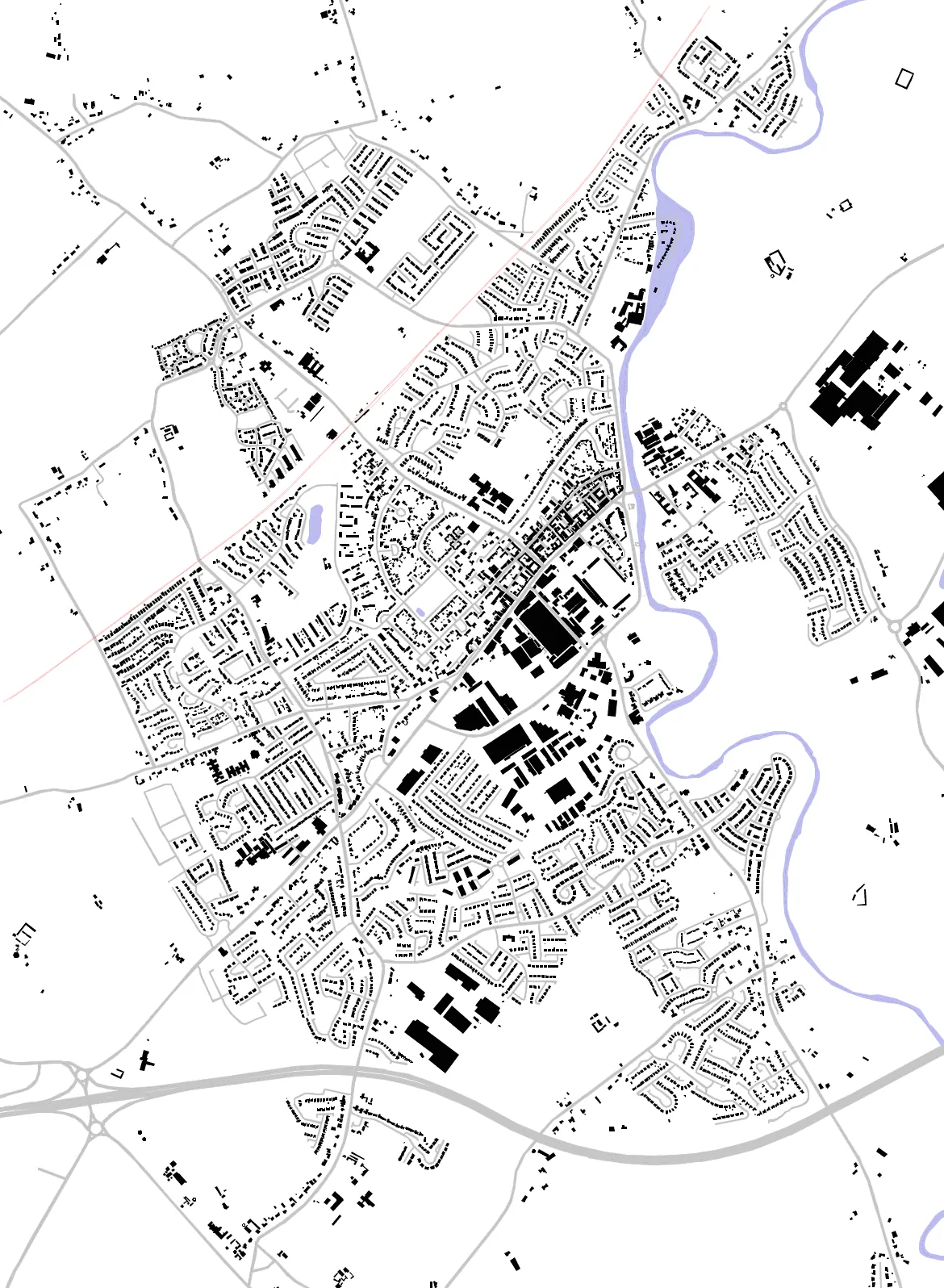 Newbridge figure ground plan
