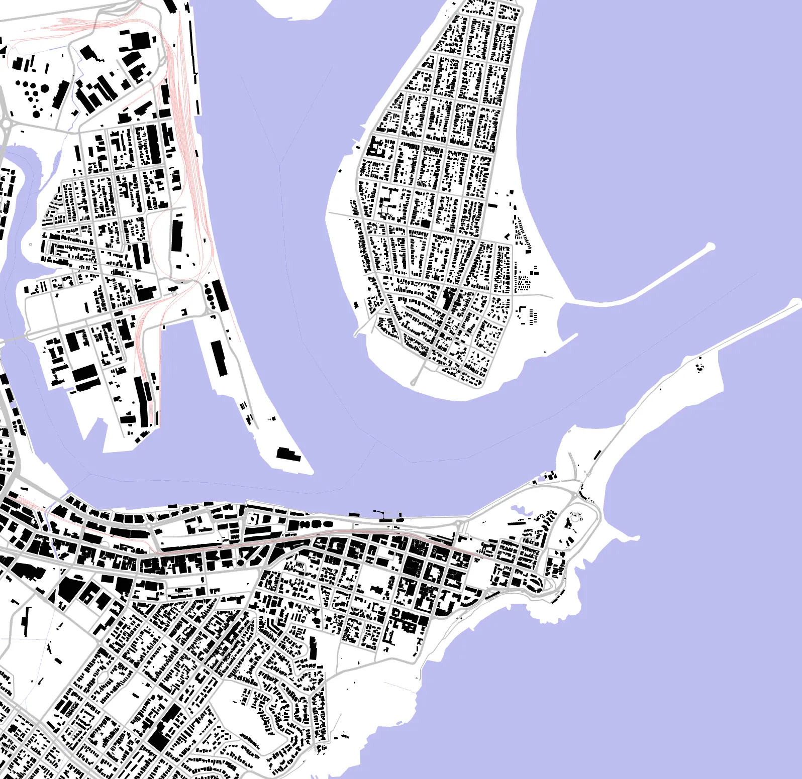 Newcastle figure ground plan