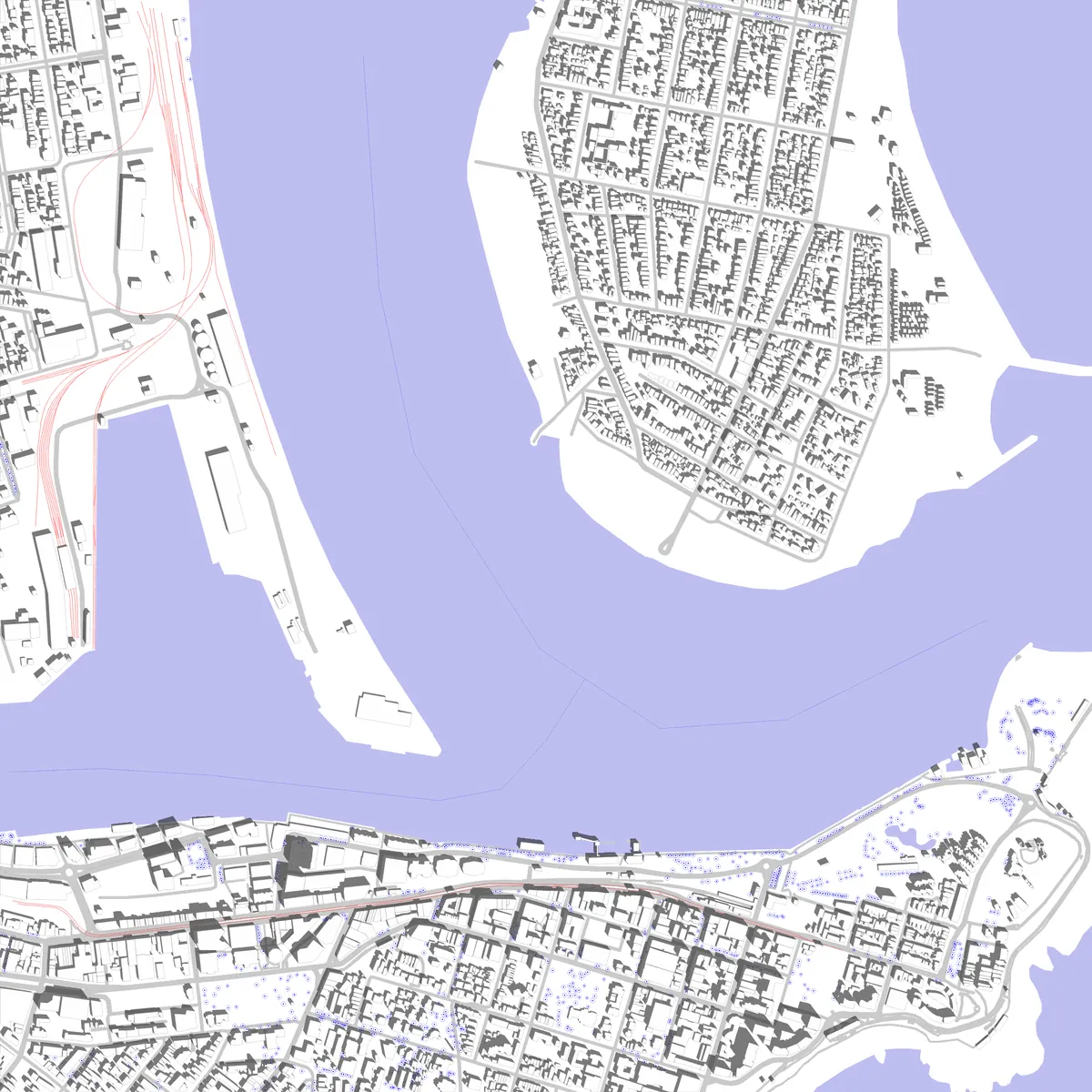 Newcastle site plan (2.5 km)