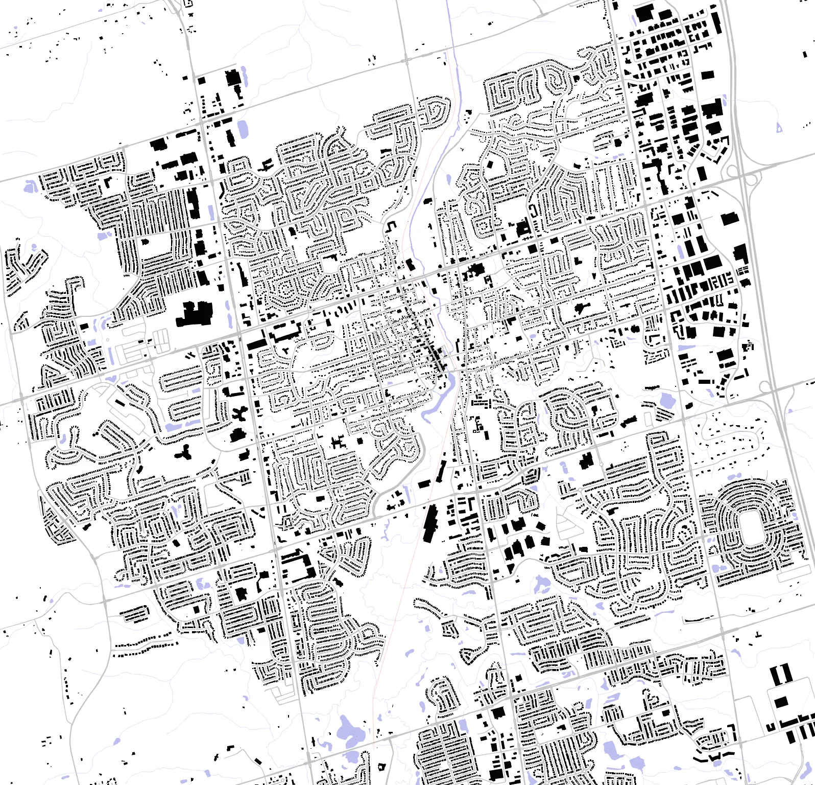 Newmarket figure ground plan
