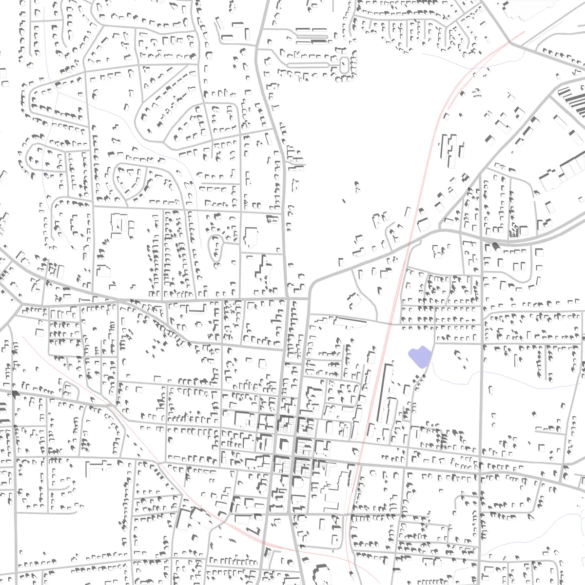 Newnan Lageplan (2,5 km)