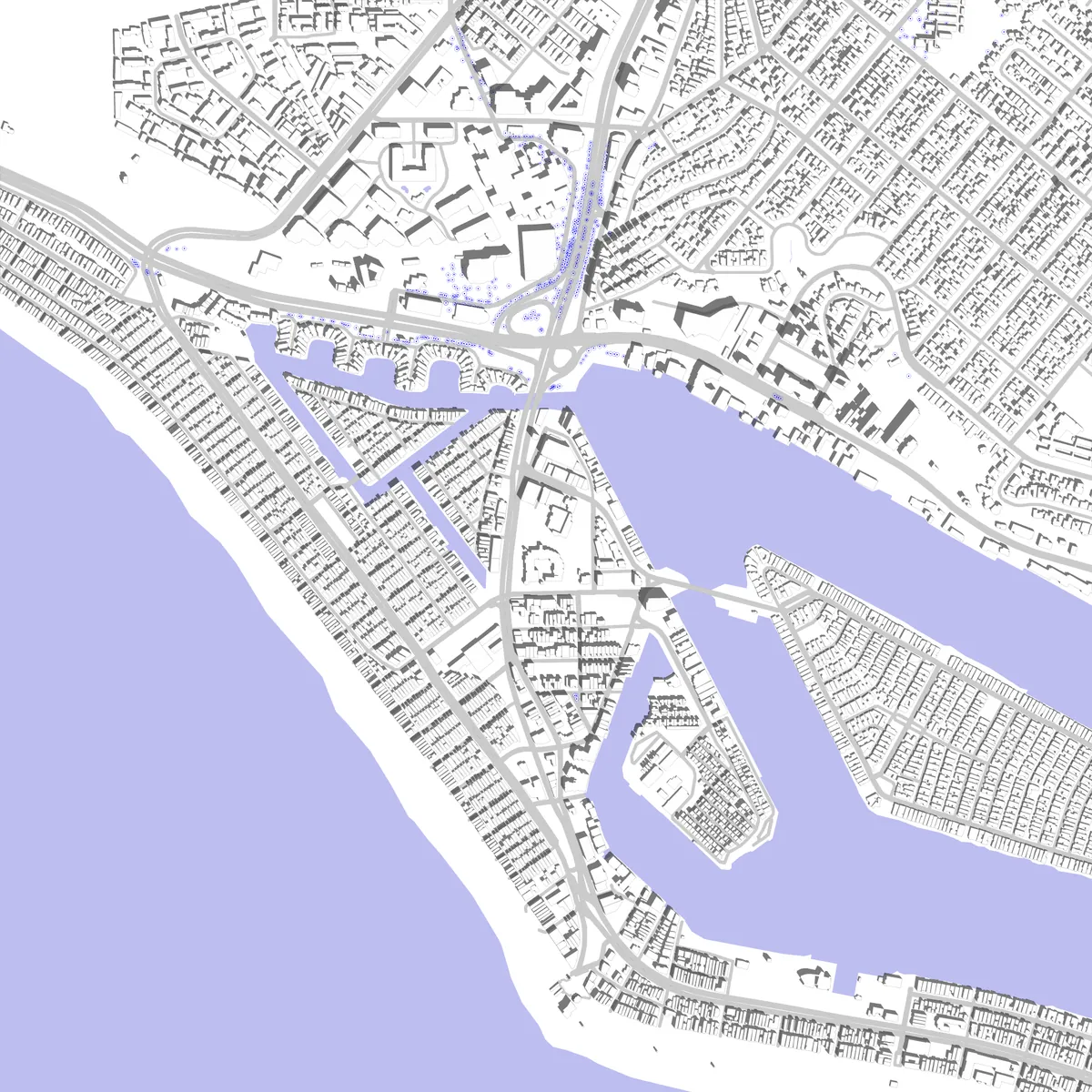 Newport Beach Lageplan (2,5 km)