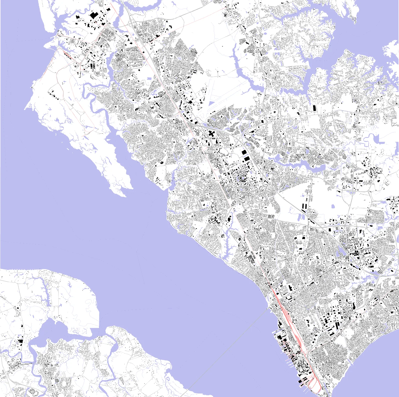 Newport News Schwarzplan