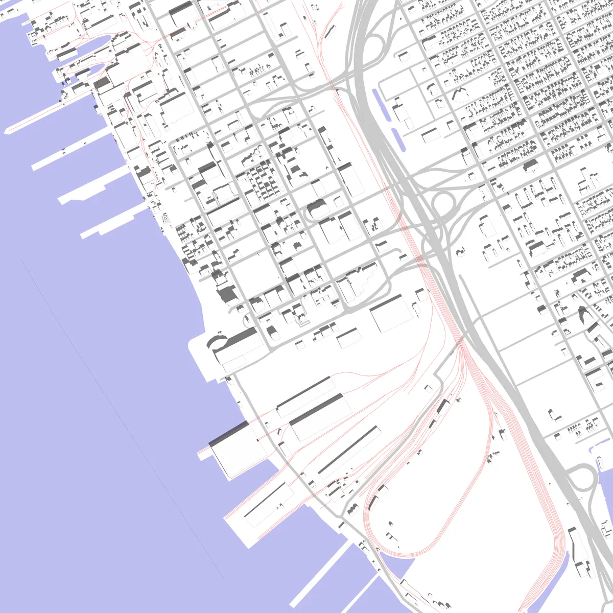 Newport News Lageplan (2,5 km)