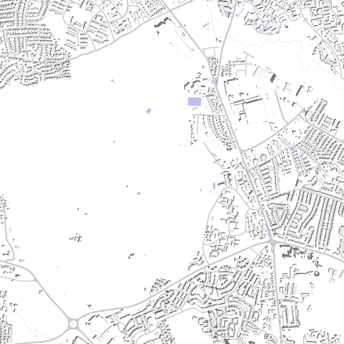 Newtownabbey Lageplan (2,5 km)