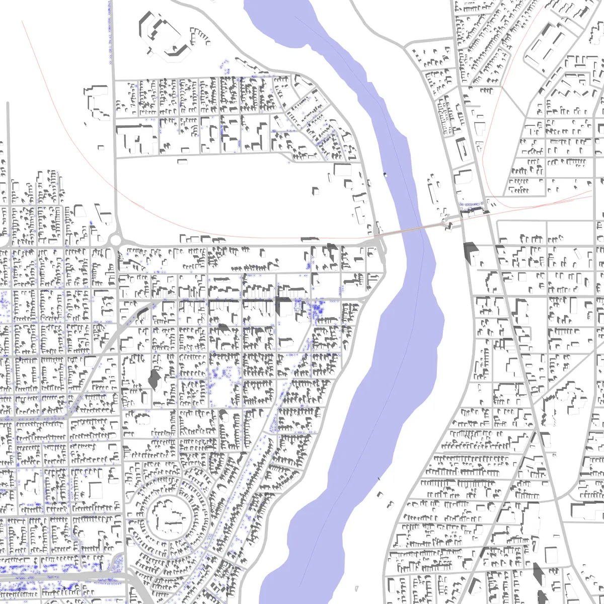 Niagara Falls site plan (2.5 km)