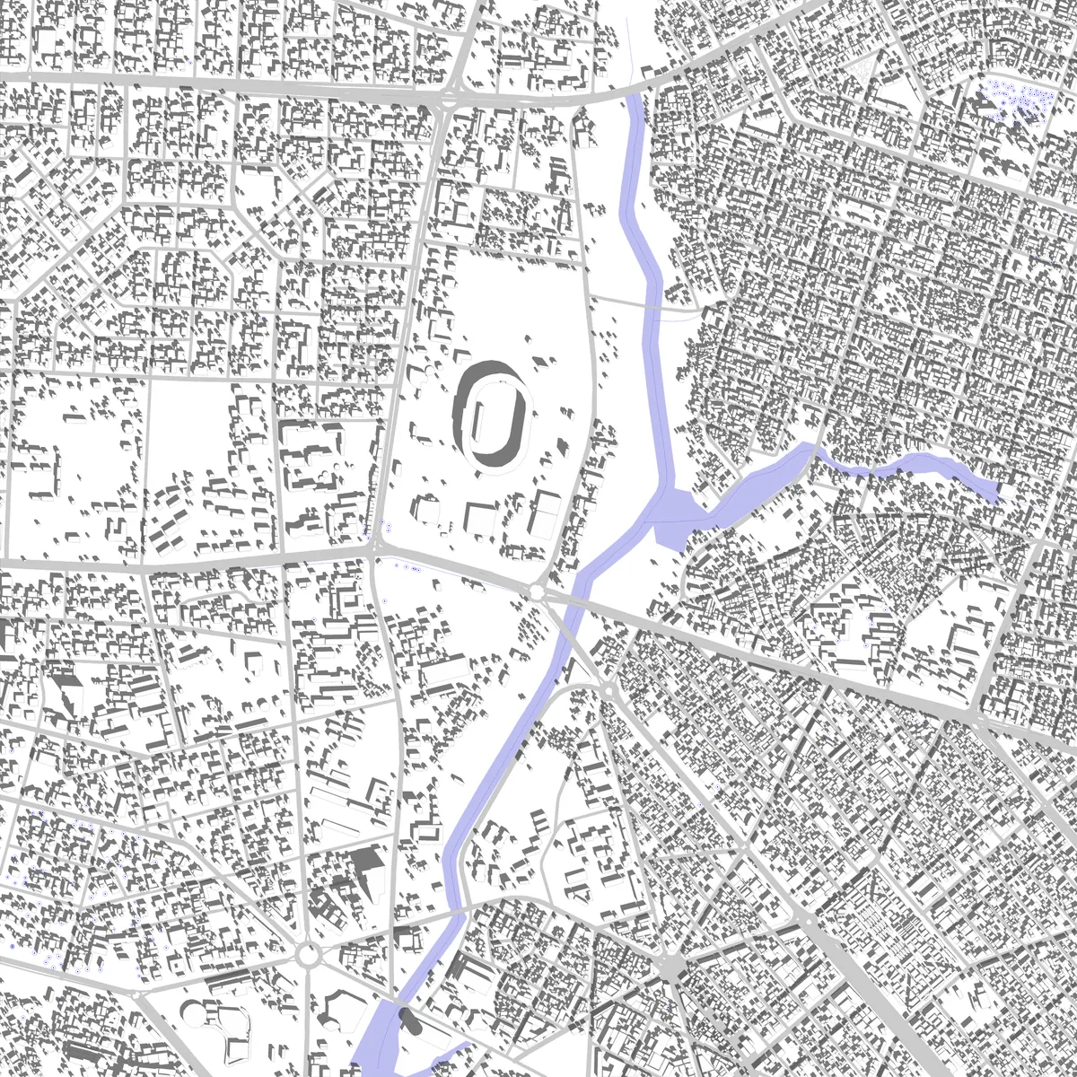 Niamey plan de situation (2,5 km)