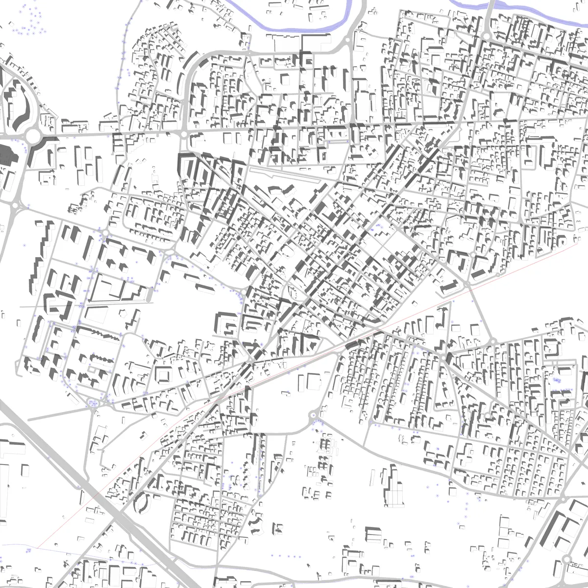 Nichelino planimetria di sito (2,5 km)