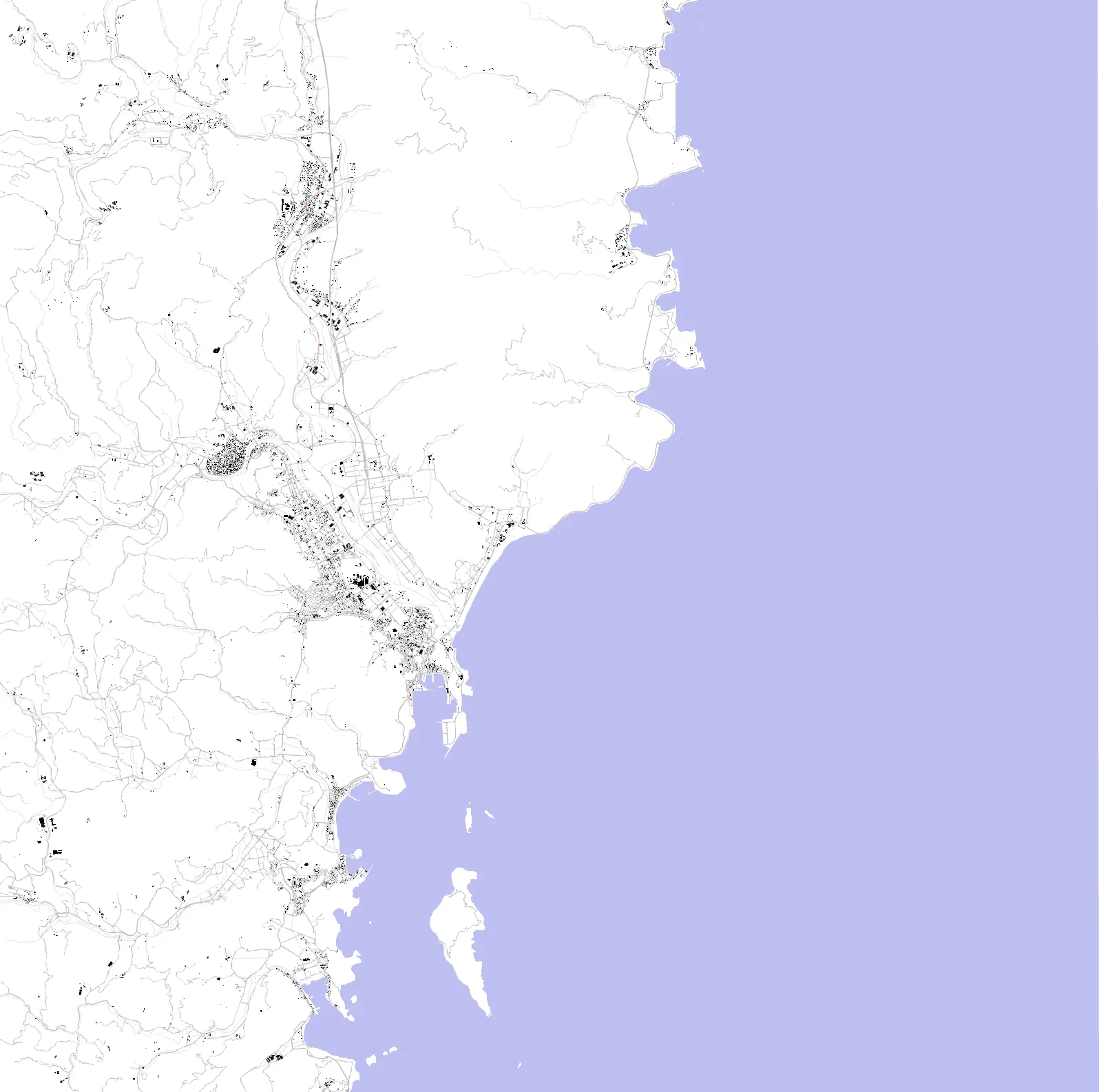 Nichinan figure ground plan