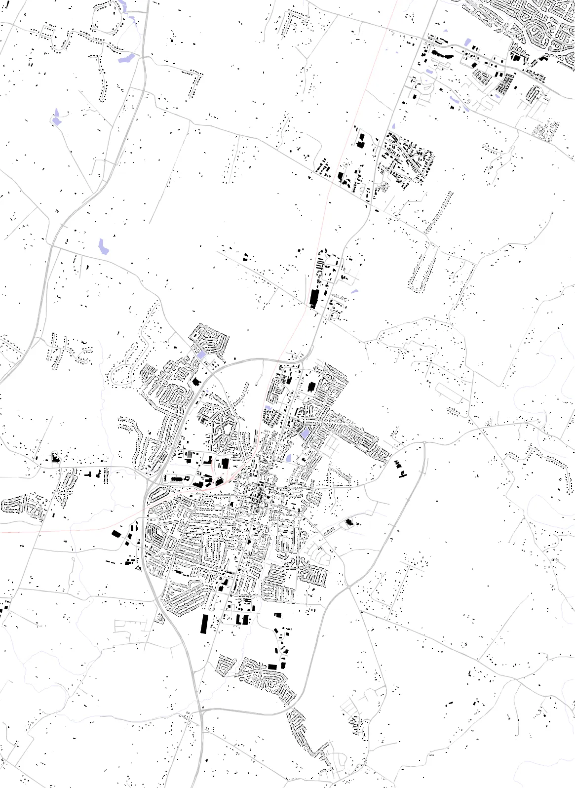 Nicholasville figure ground plan