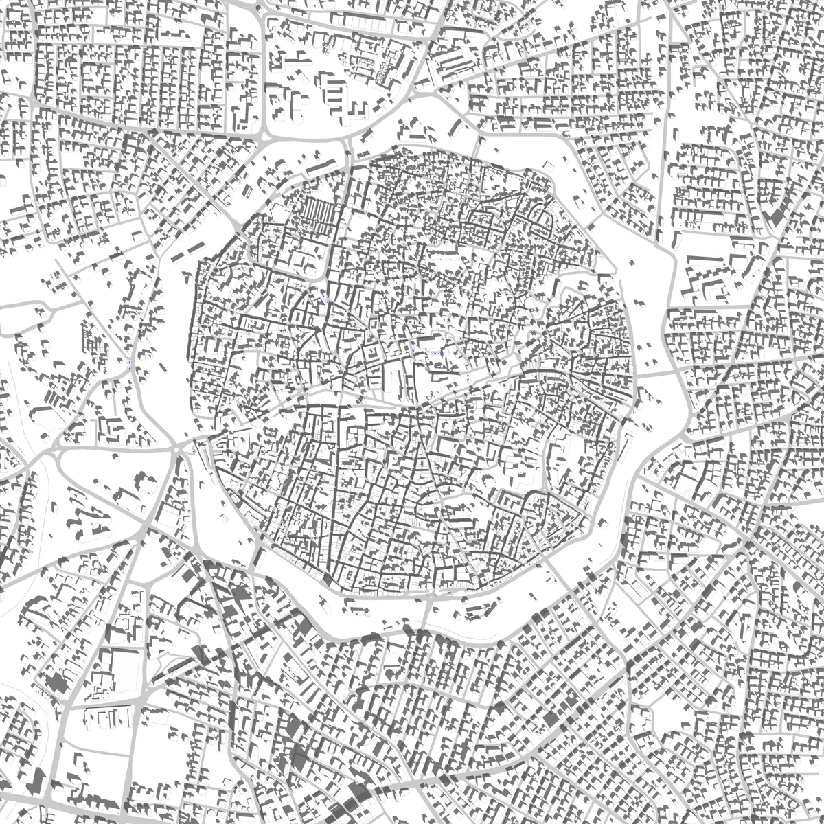 Nicosia Lageplan (2,5 km)