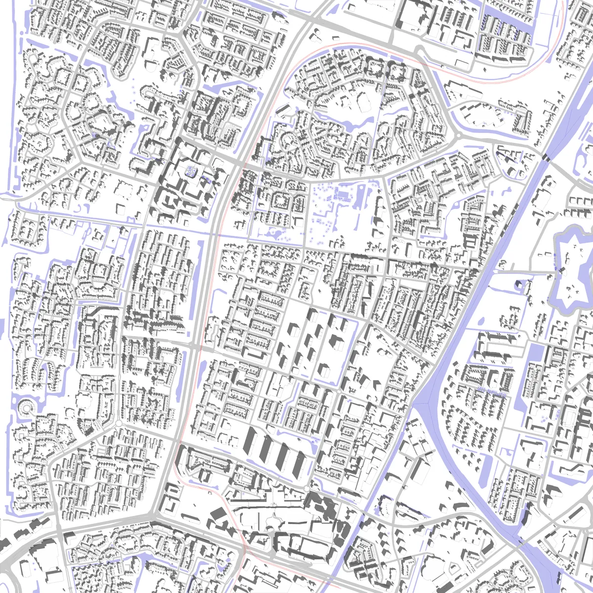 Nieuwegein situatieplan (2,5 km)