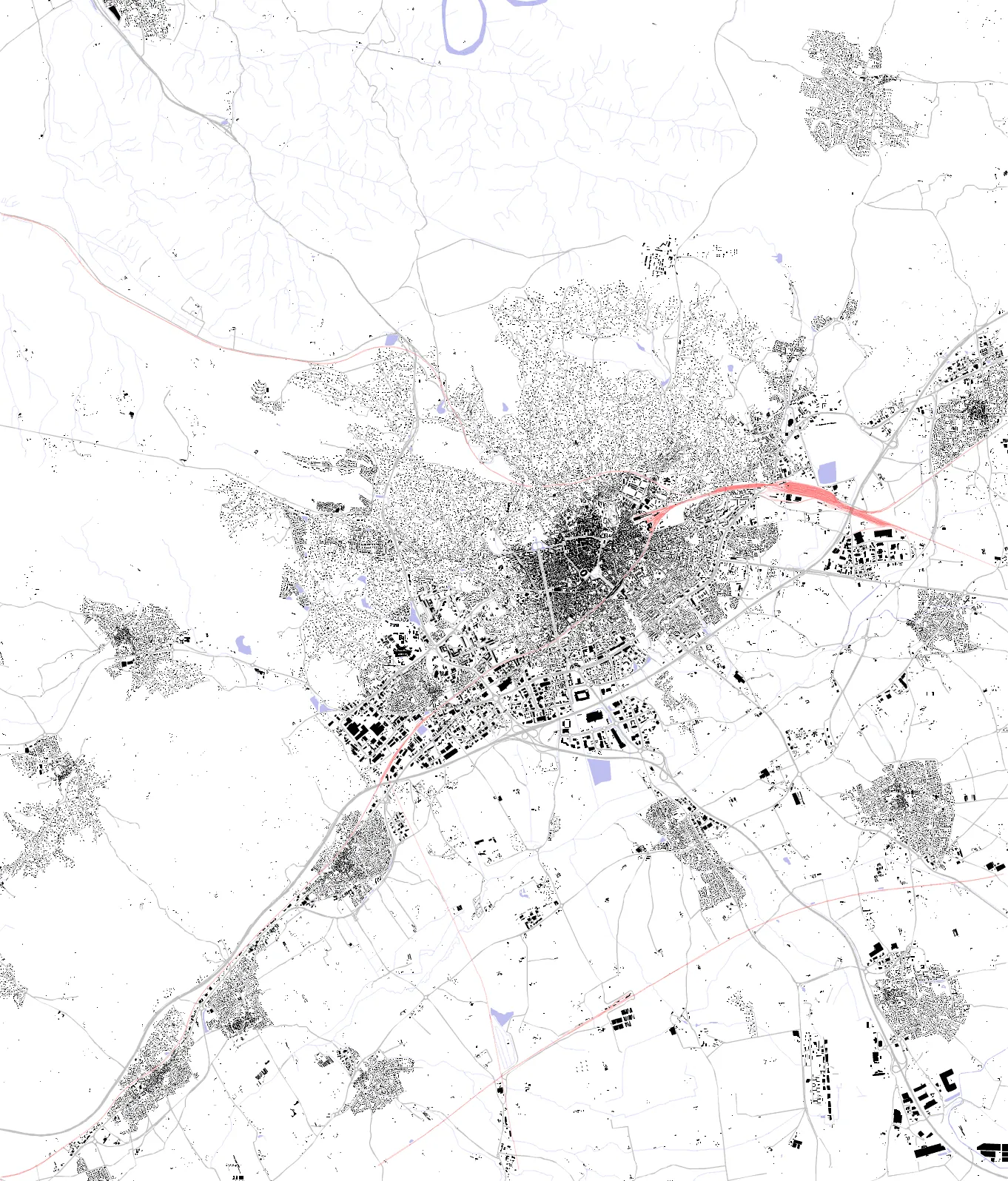 Nîmes plan de masse