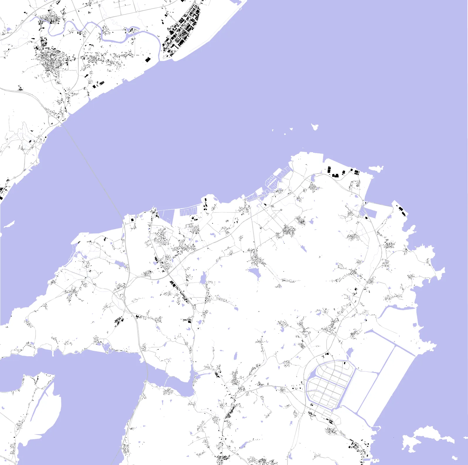 Ningbo figure ground plan