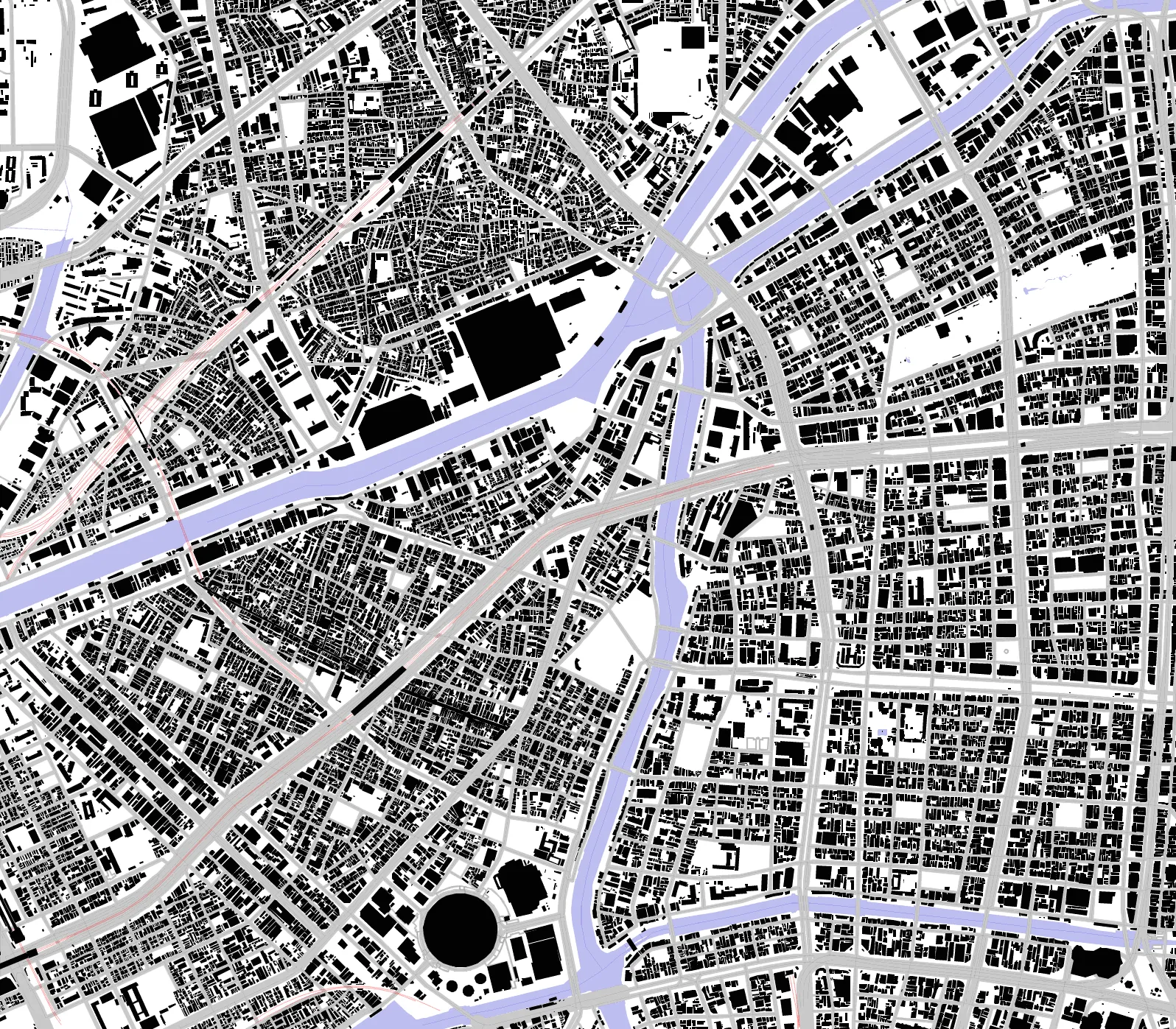 Nishi-ku figure ground plan