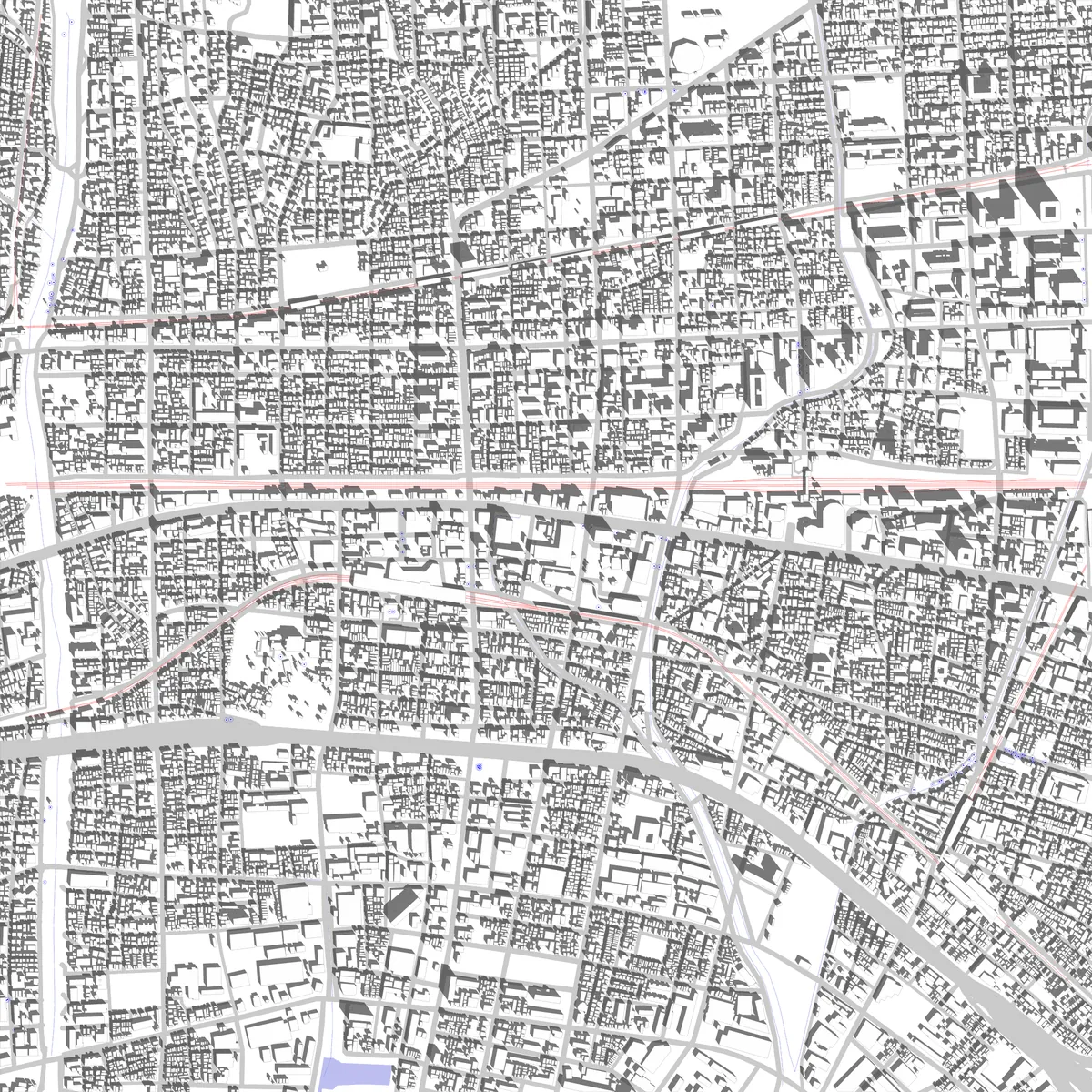 西宮 敷地図 (2.5 km)