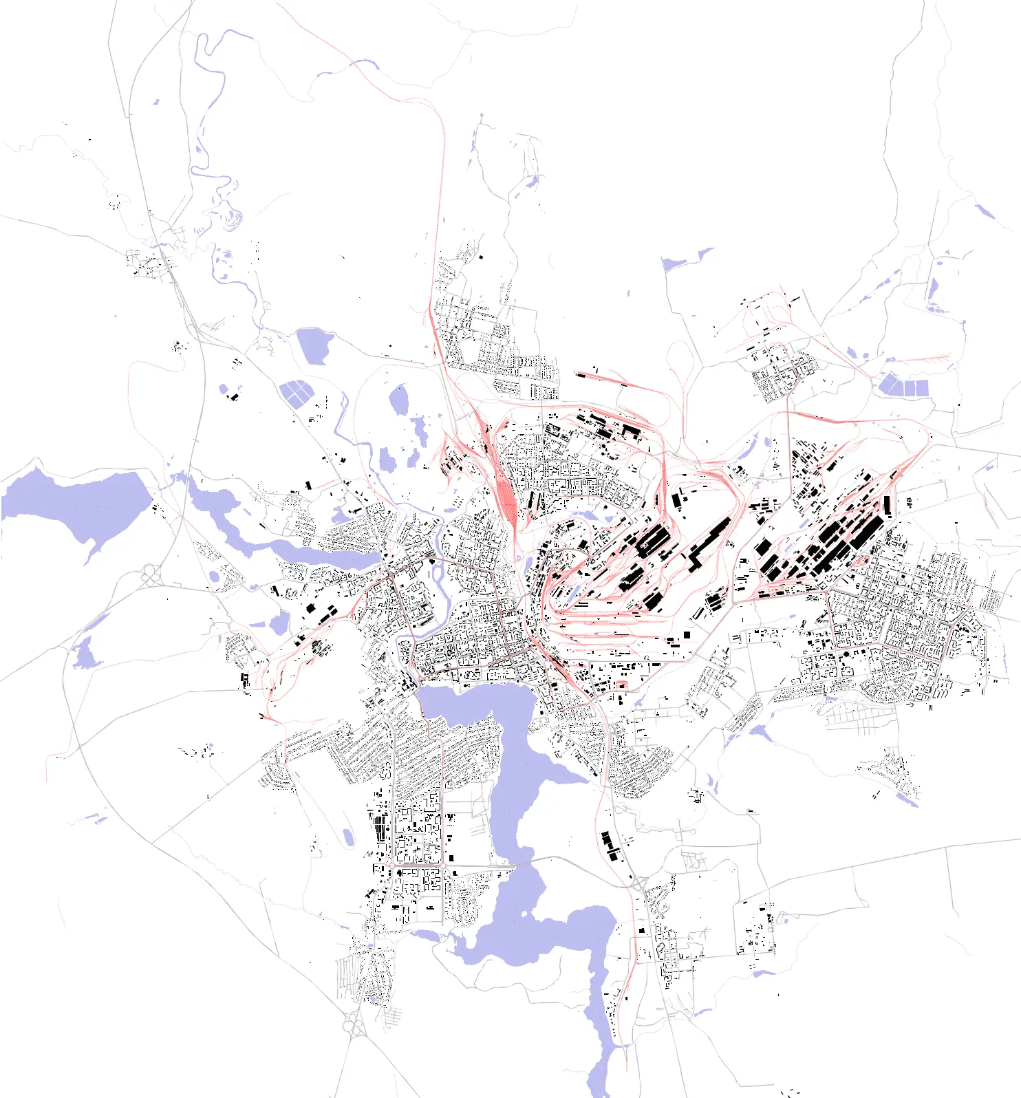 Nizhny Tagil figure ground plan