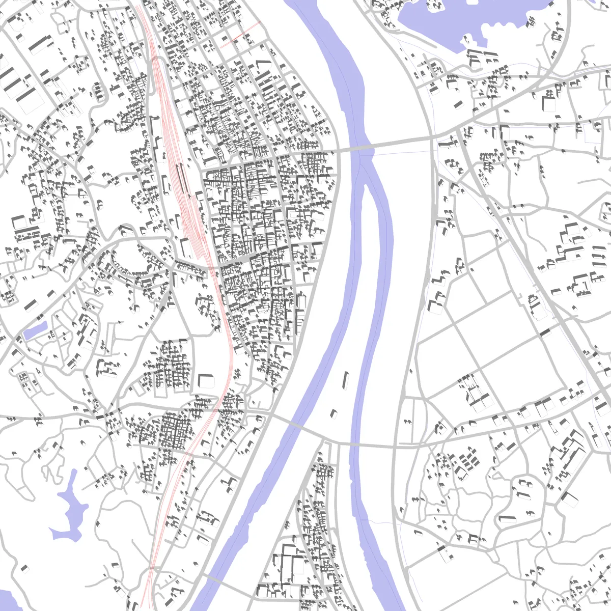 Nogata Lageplan (2,5 km)