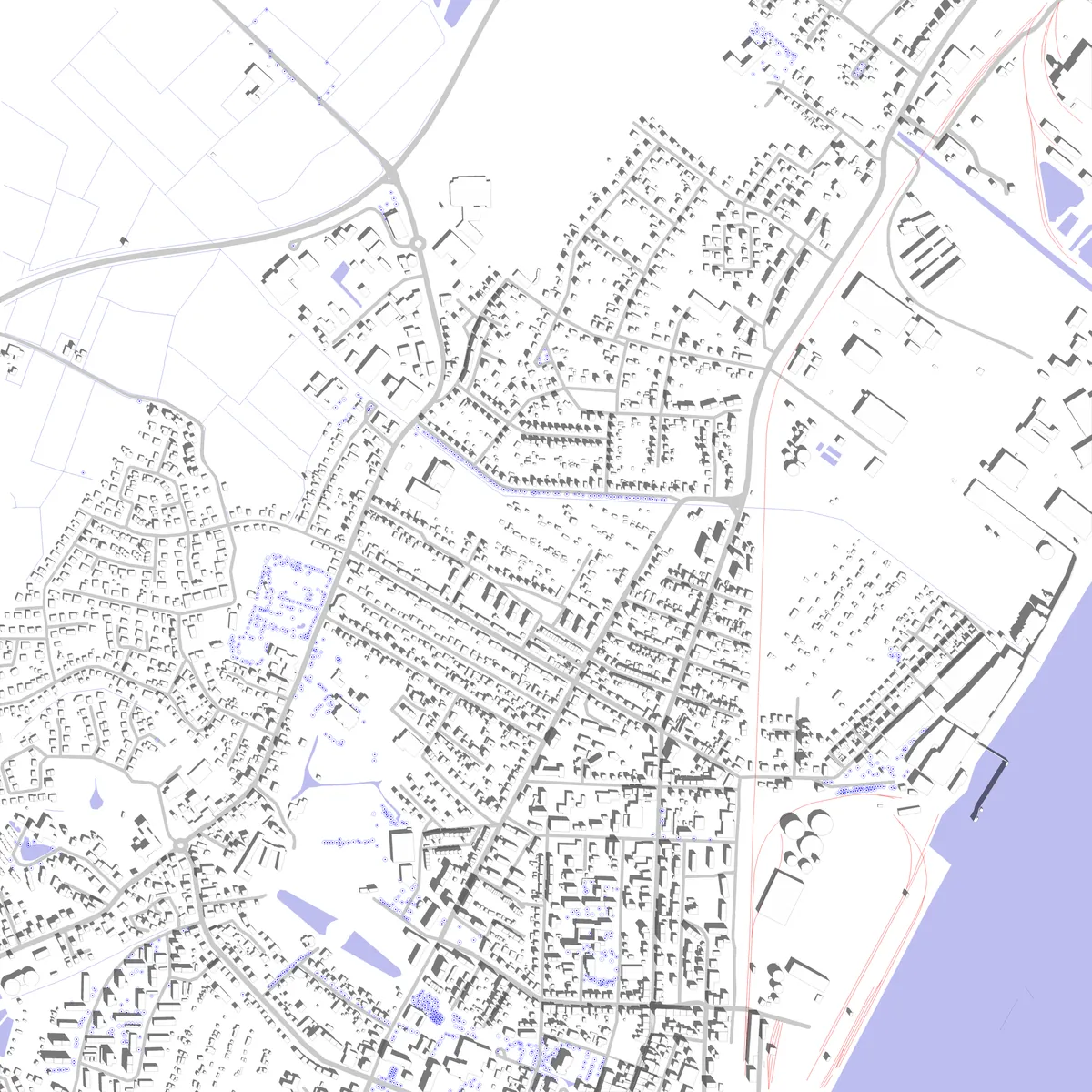 Nordenham Lageplan (2,5 km)