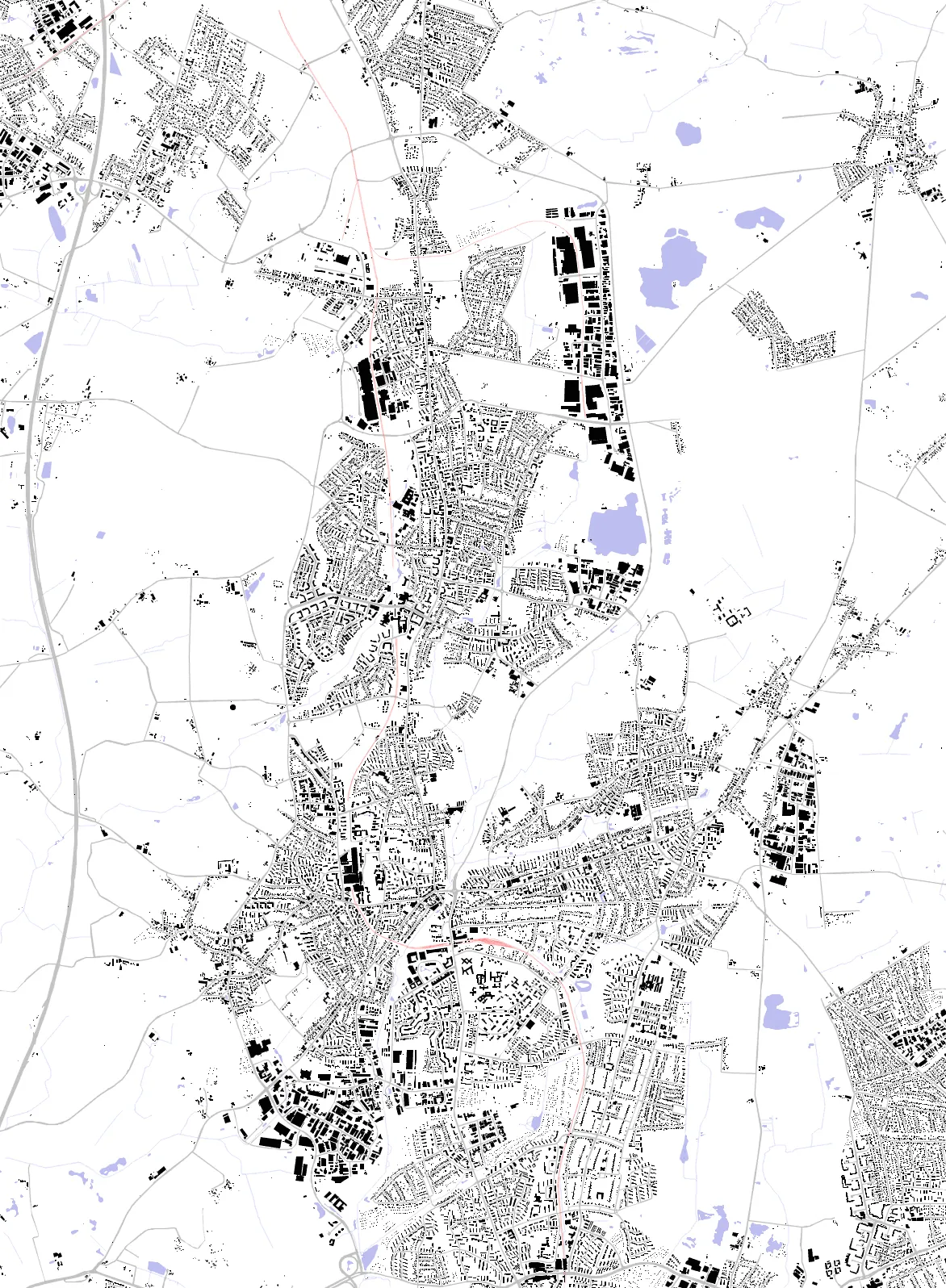 Norderstedt figure ground plan