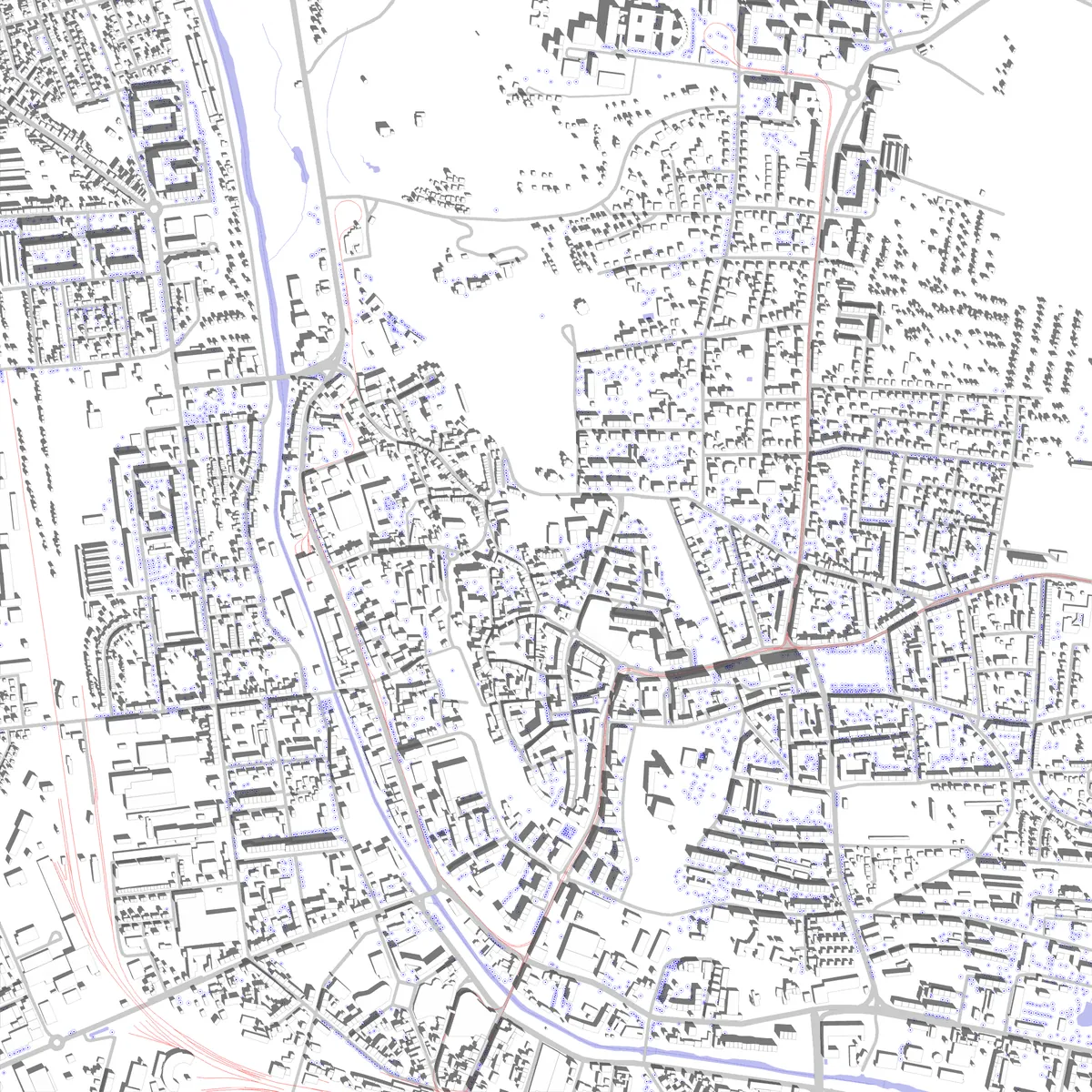 Nordhausen Lageplan (2,5 km)