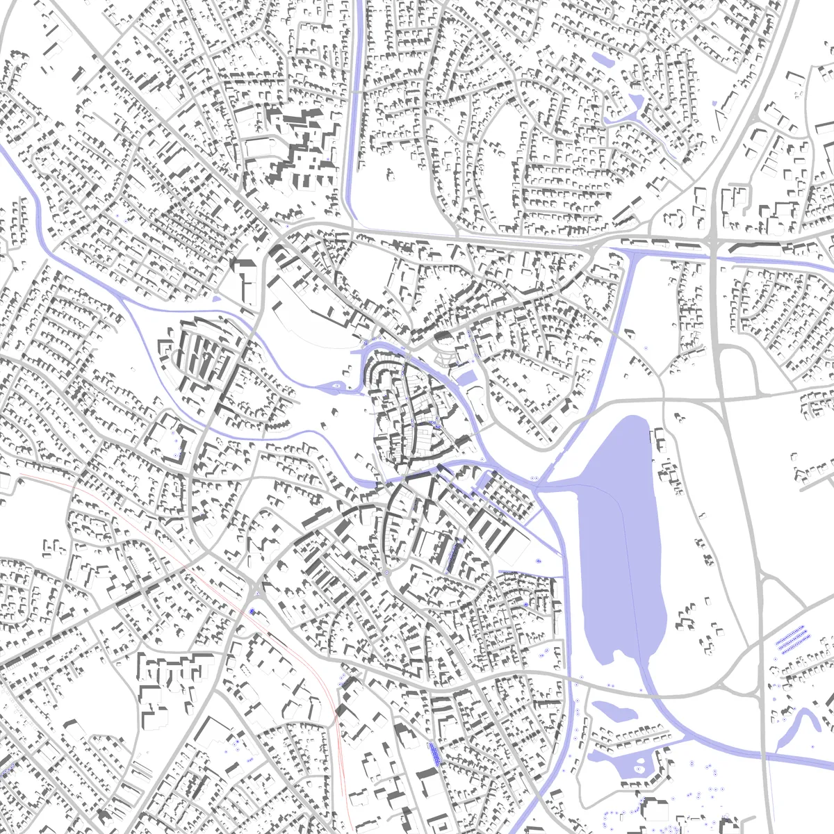 Nordhorn Lageplan (2,5 km)