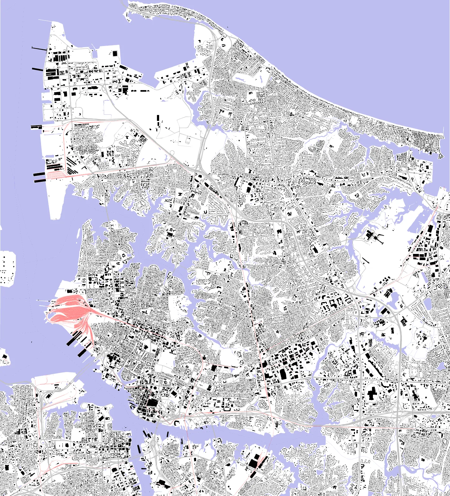 Norfolk figure ground plan