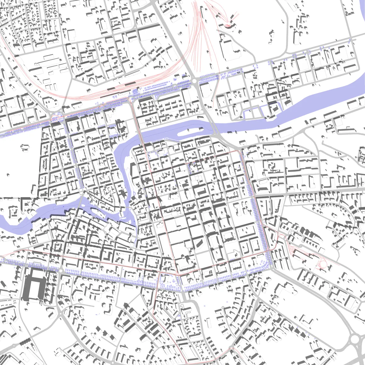 Norrköping situationsplan (2,5 km)