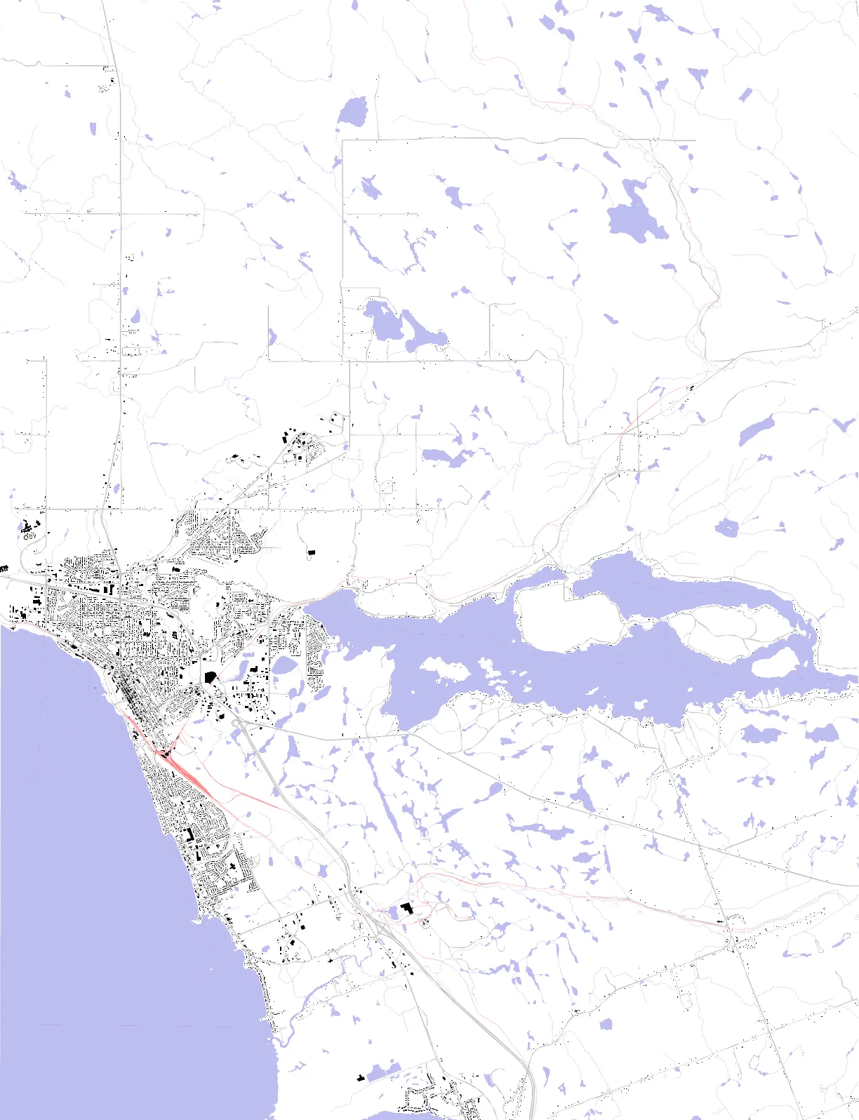 North Bay Schwarzplan