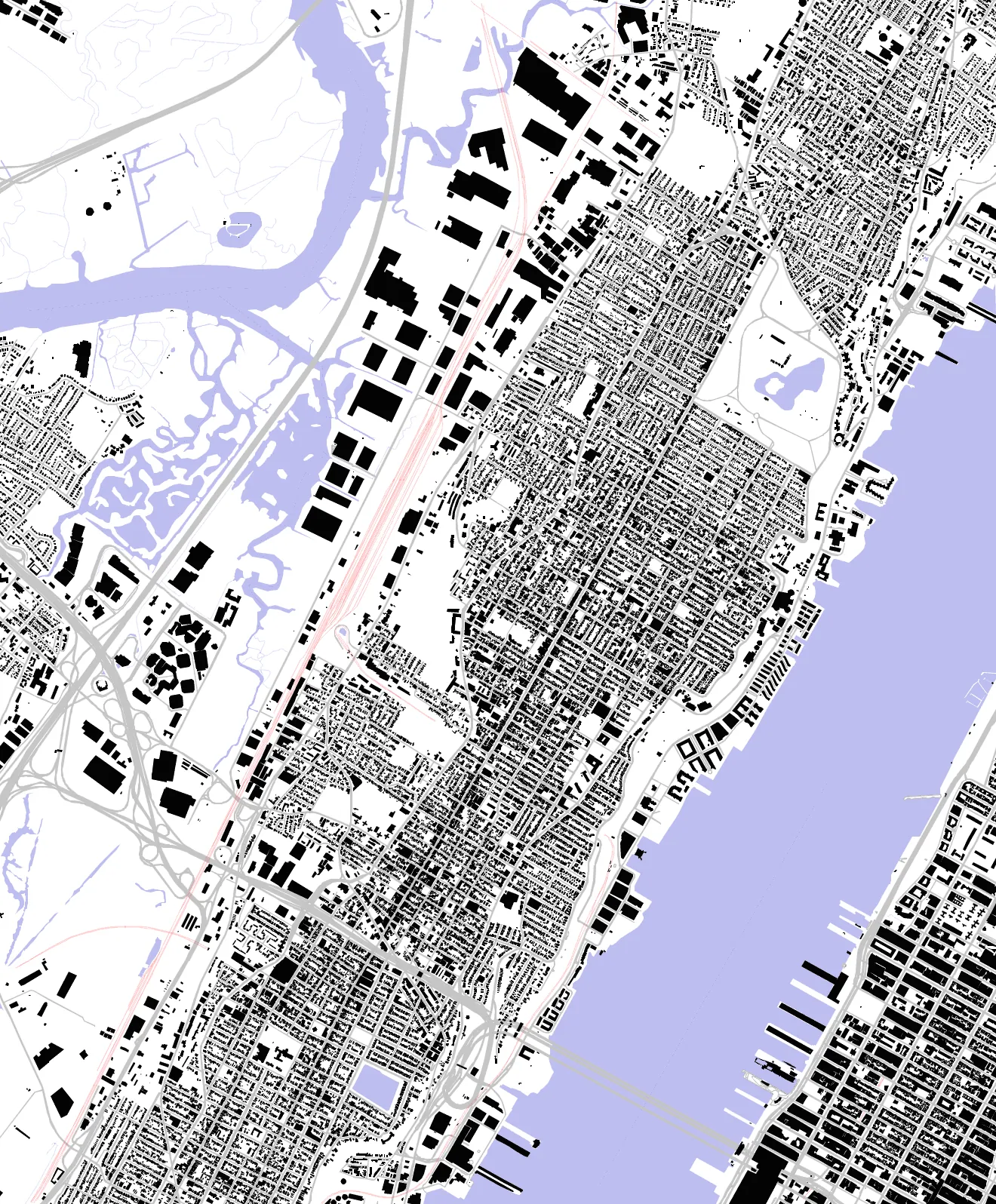 North Bergen Schwarzplan