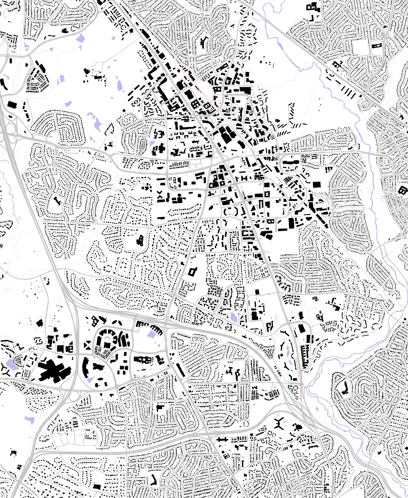 North Bethesda figure ground plan