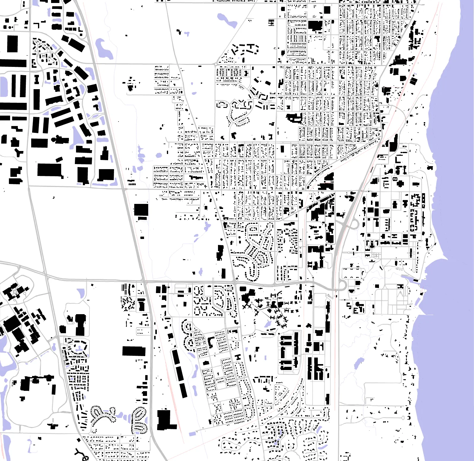 North Chicago Schwarzplan