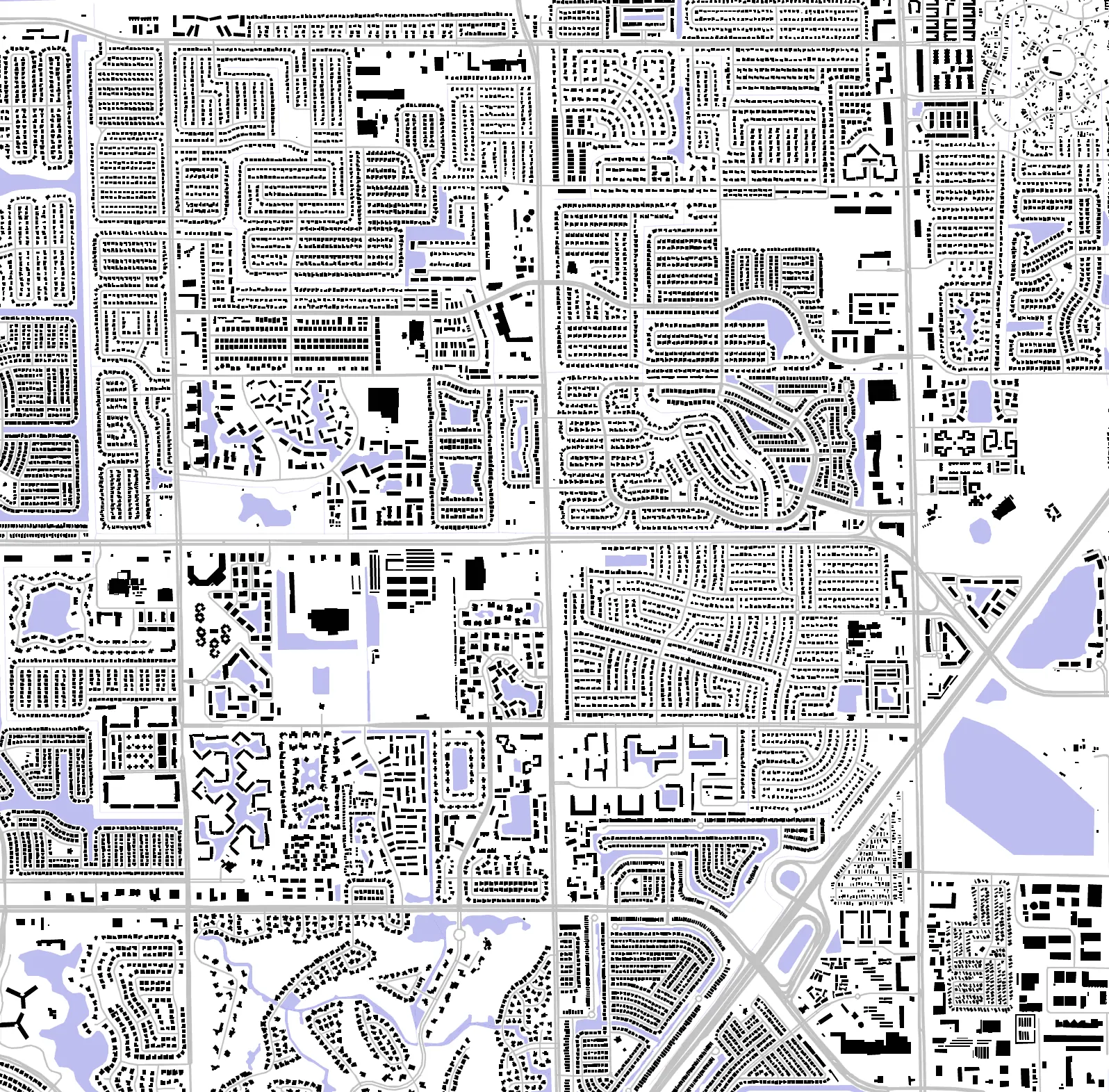 North Lauderdale figure ground plan