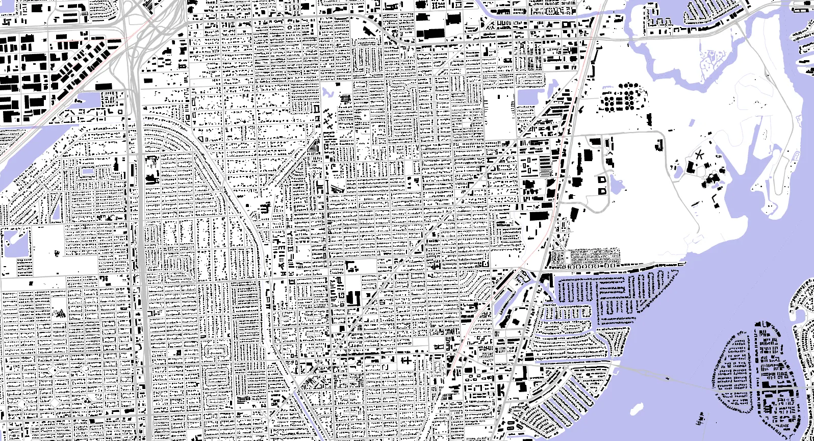 North Miami Schwarzplan