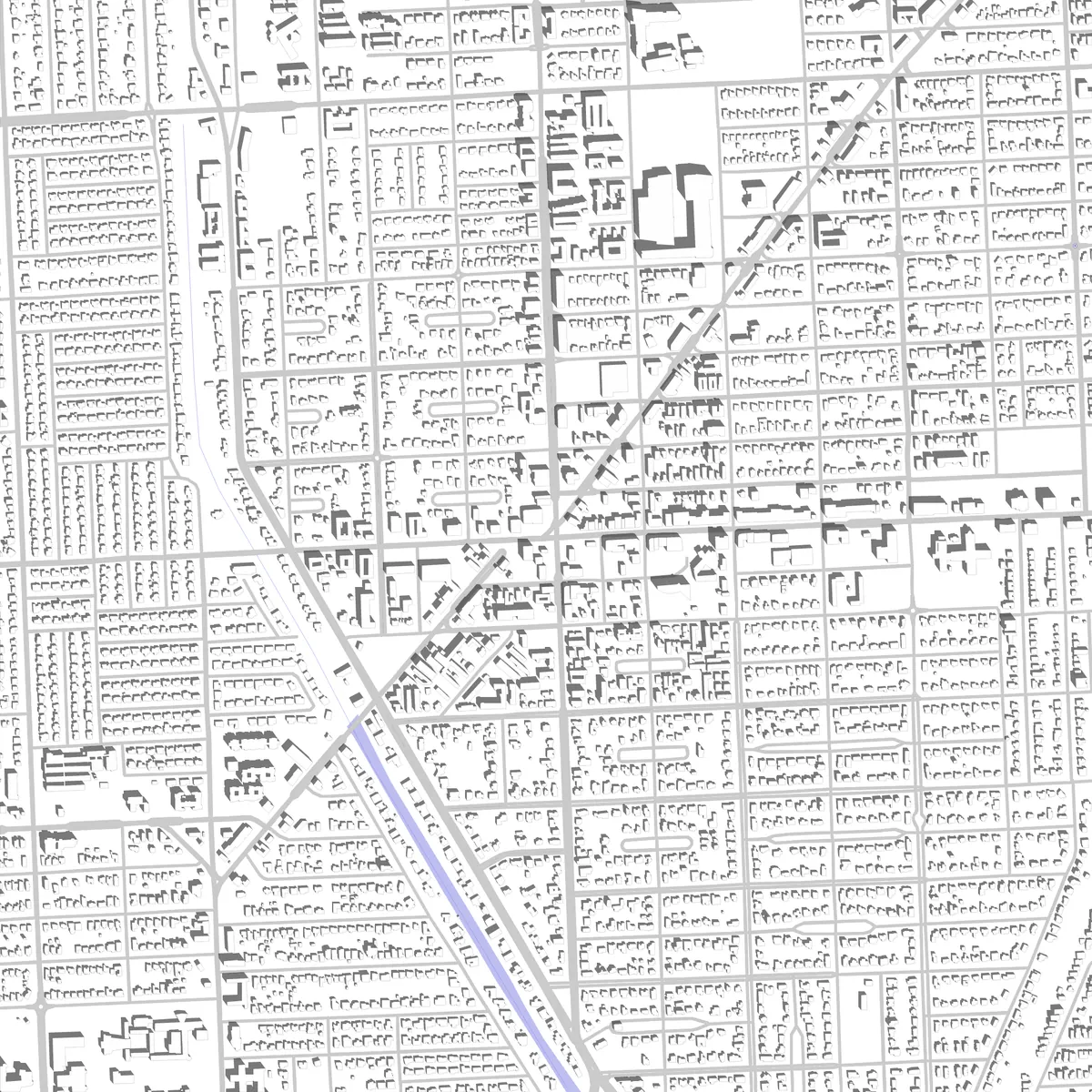 North Miami Lageplan (2,5 km)