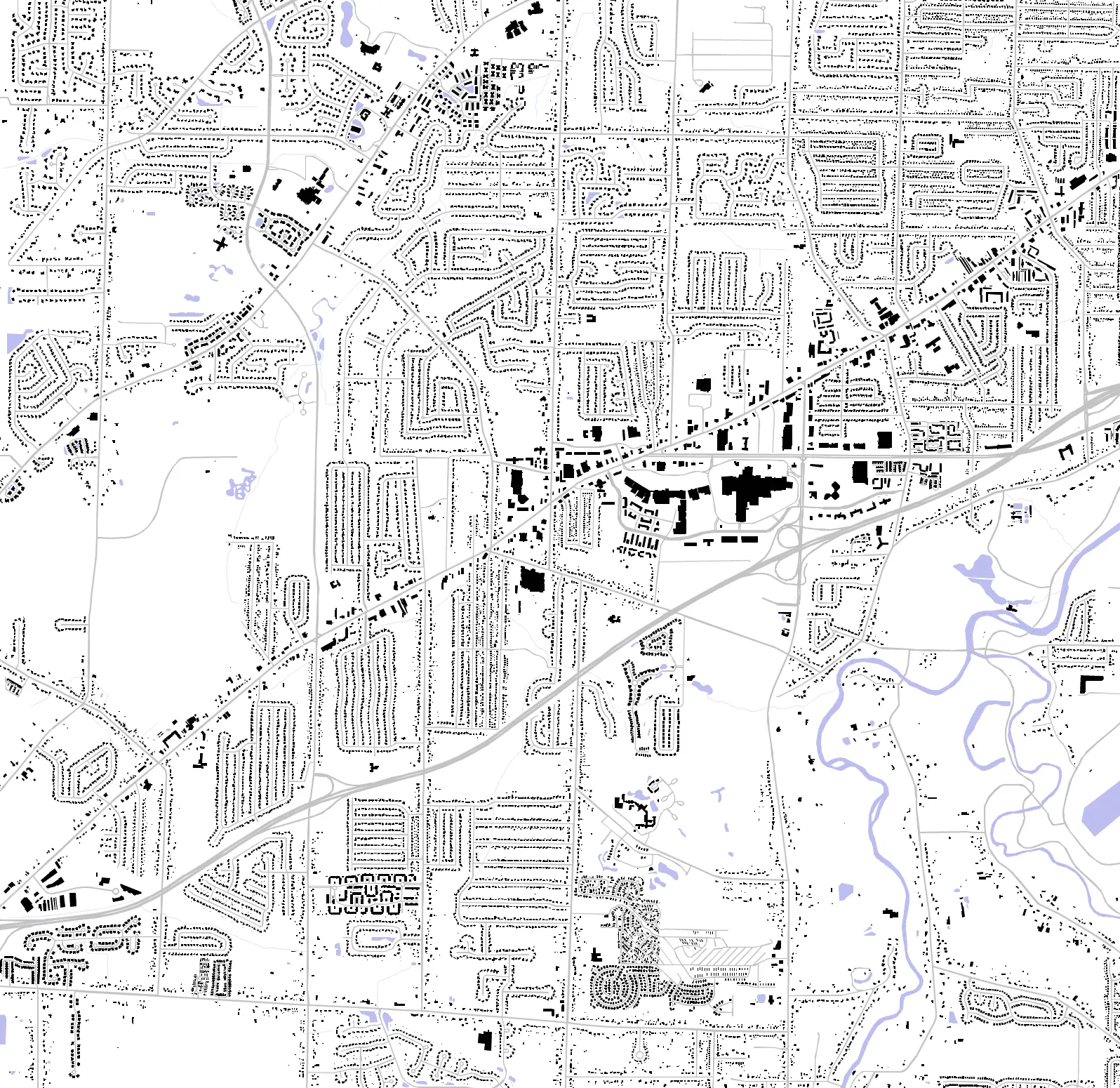 North Olmsted figure ground plan