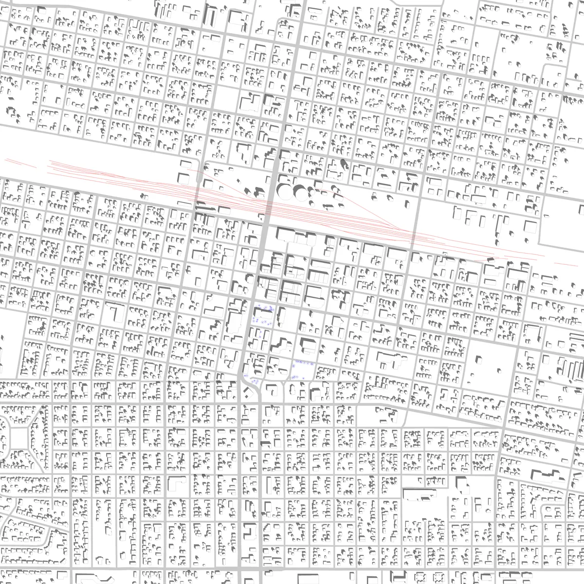 North Platte Lageplan (2,5 km)