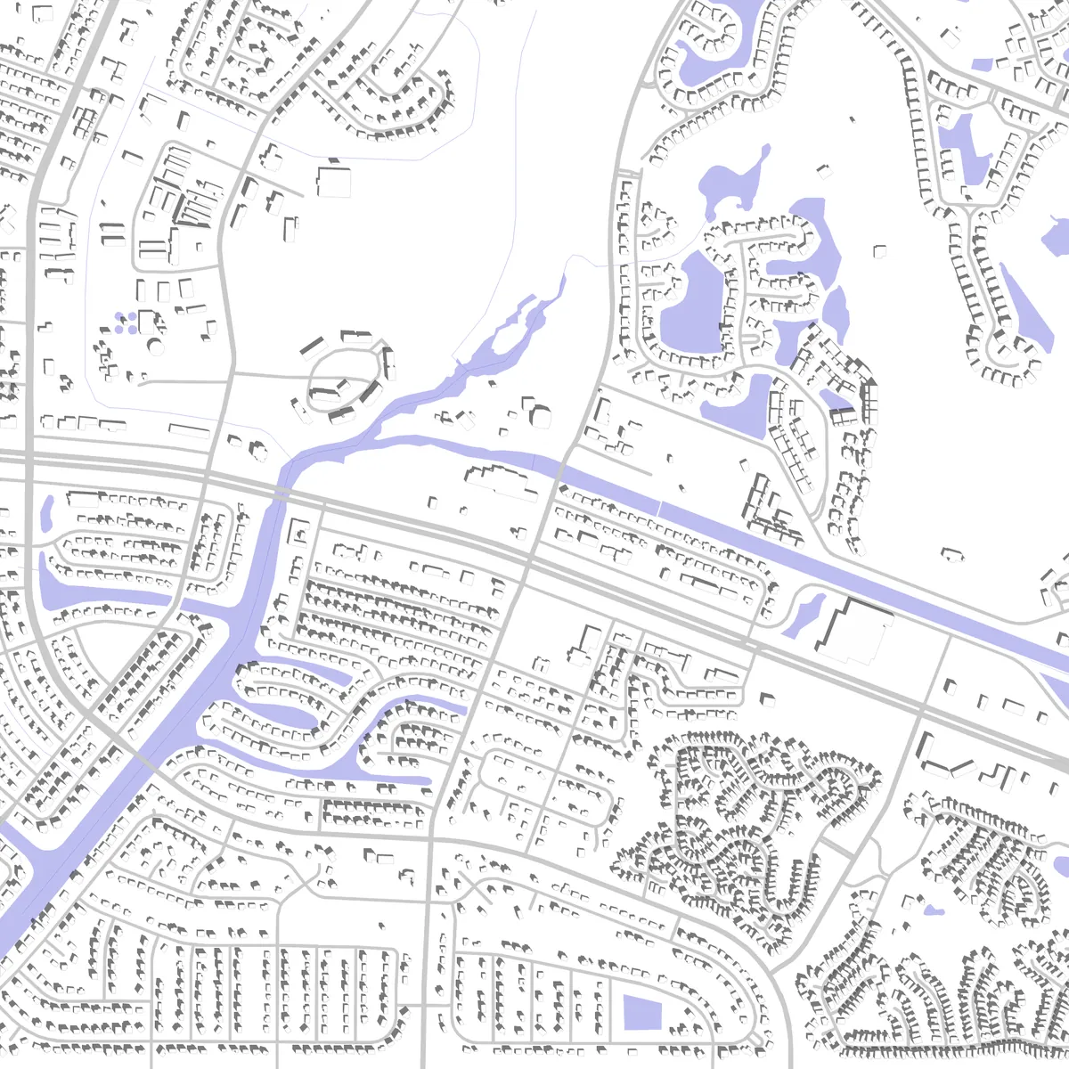 North Port Lageplan (2,5 km)