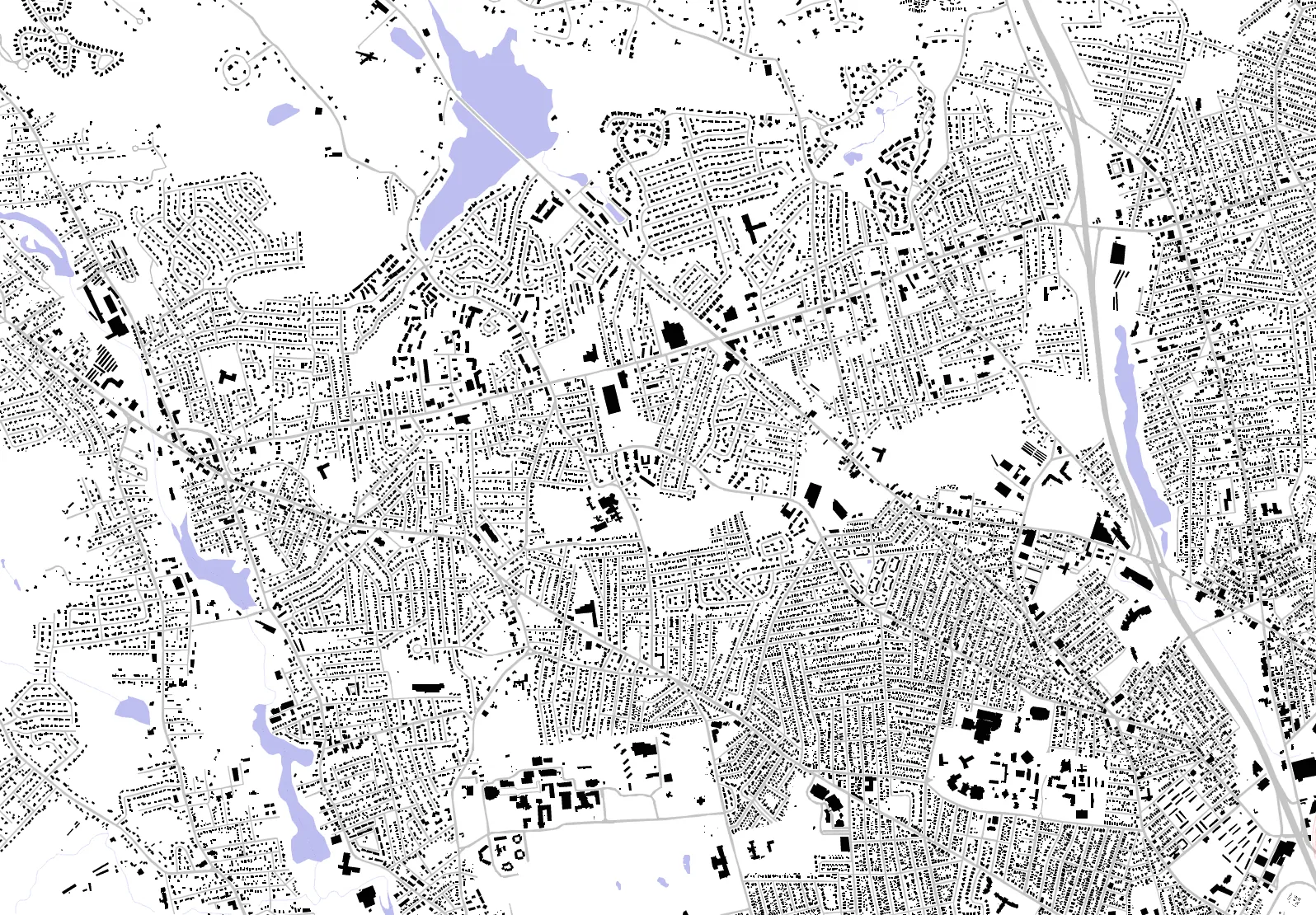 North Providence figure ground plan