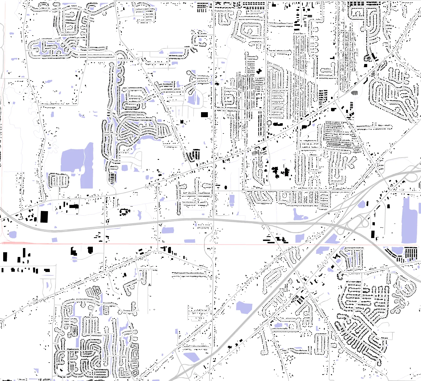 North Ridgeville figure ground plan