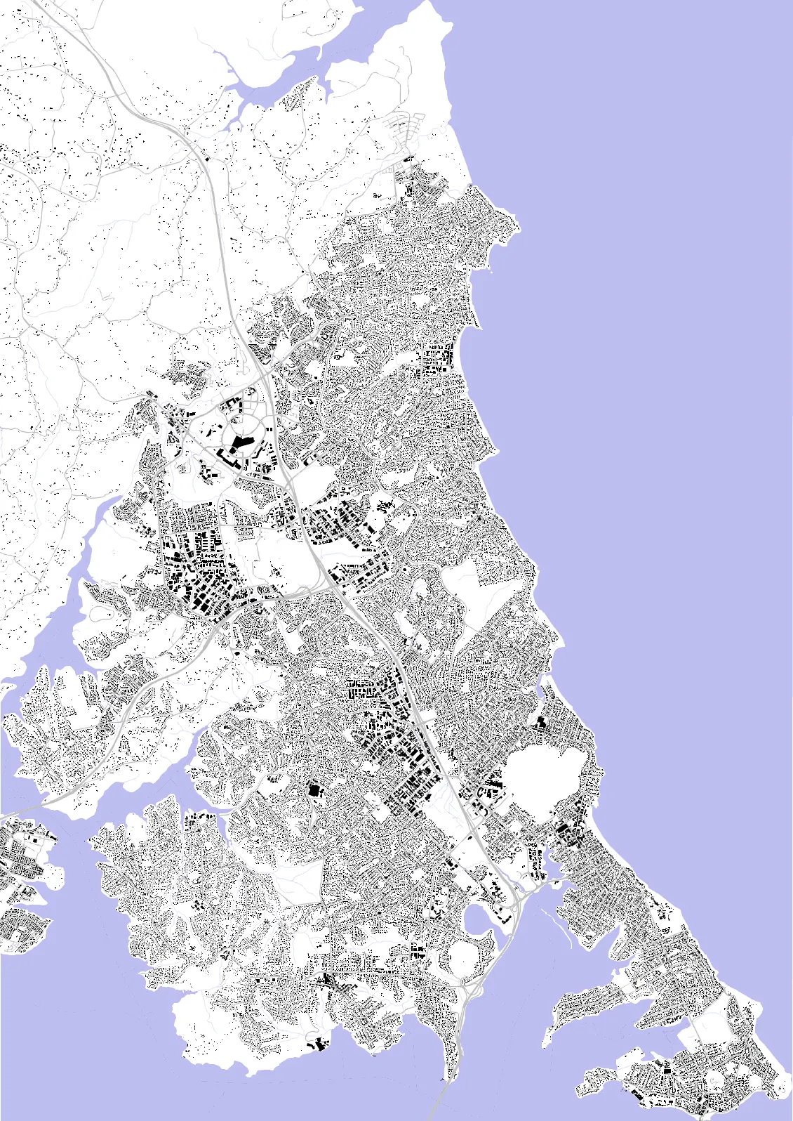 North Shore figure ground plan