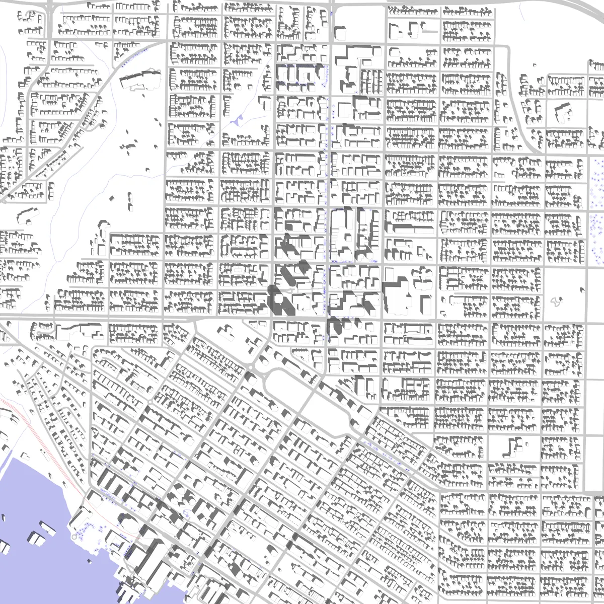 North Vancouver Lageplan (2,5 km)