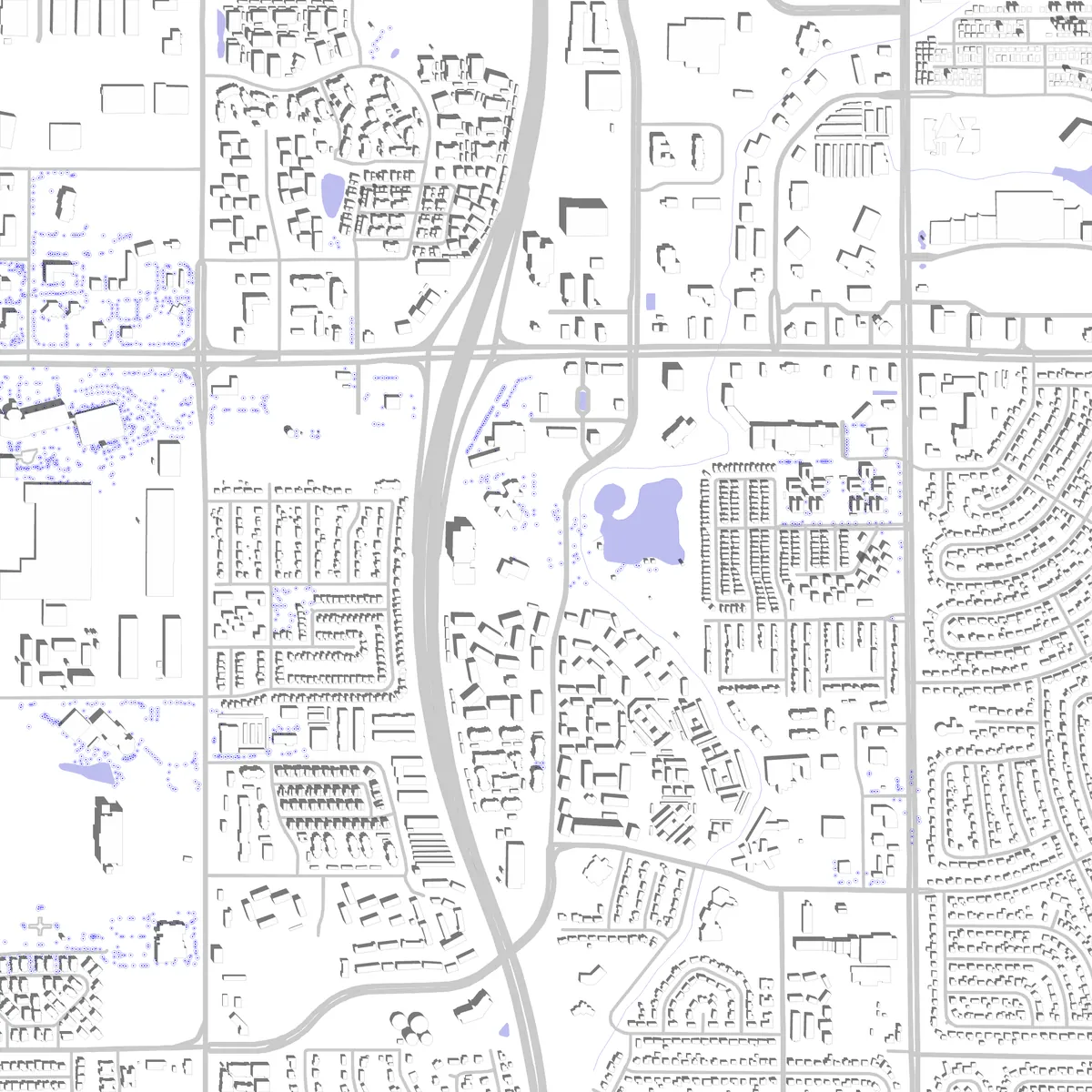 Northglenn Lageplan (2,5 km)