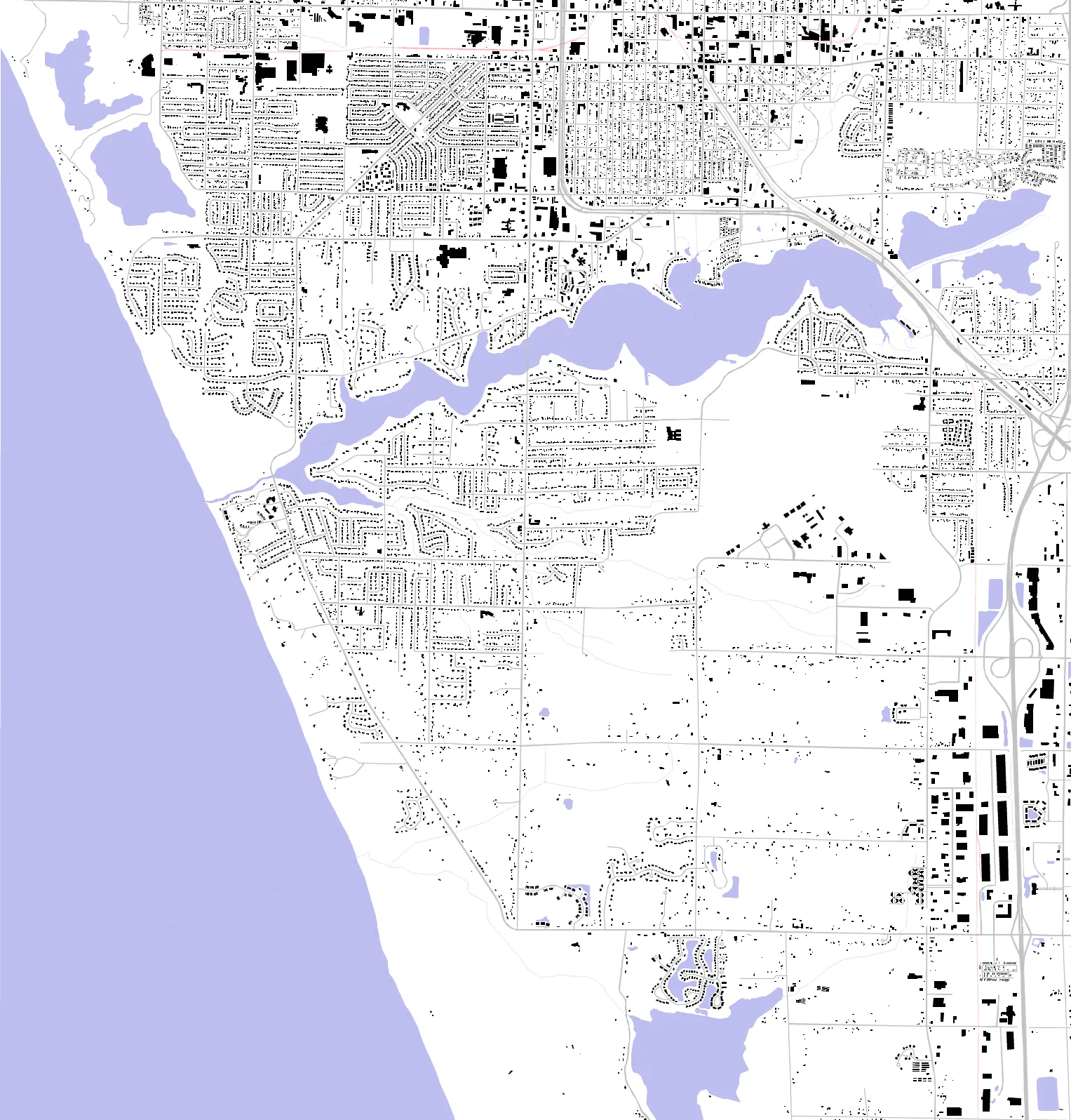 Norton Shores figure ground plan