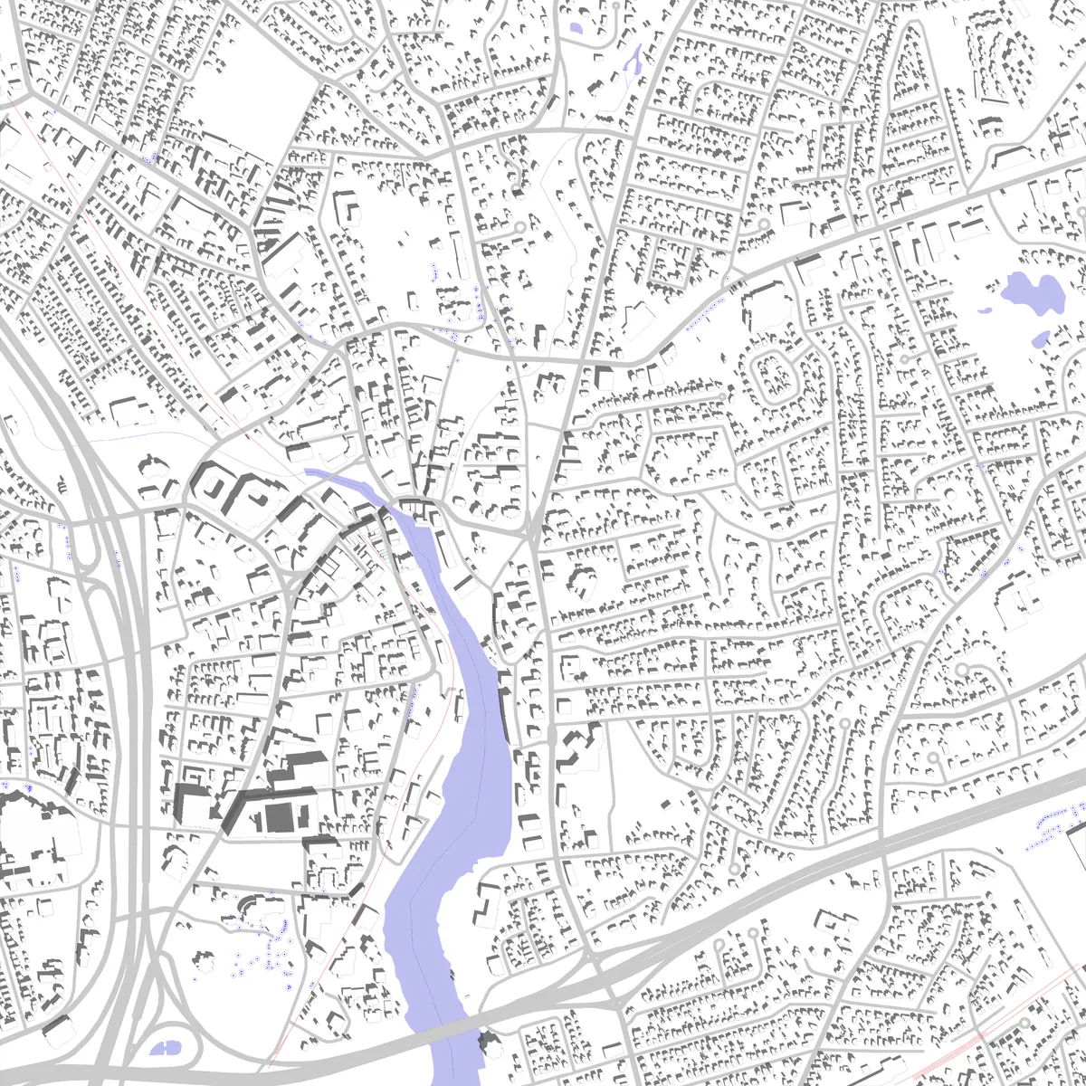 Norwalk Lageplan (2,5 km)